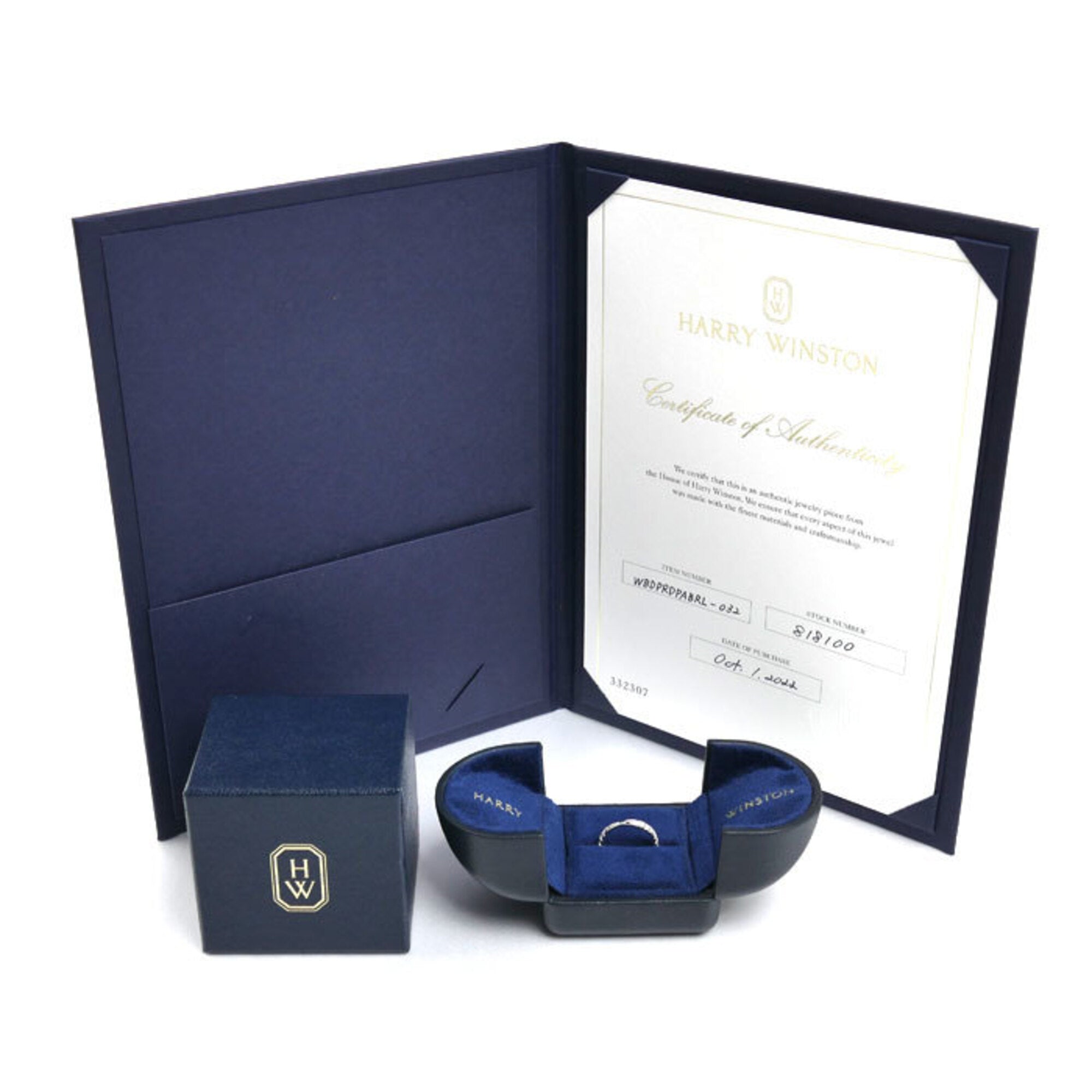 Harry Winston Platinum 950 Band Ring (Pre-Owned)