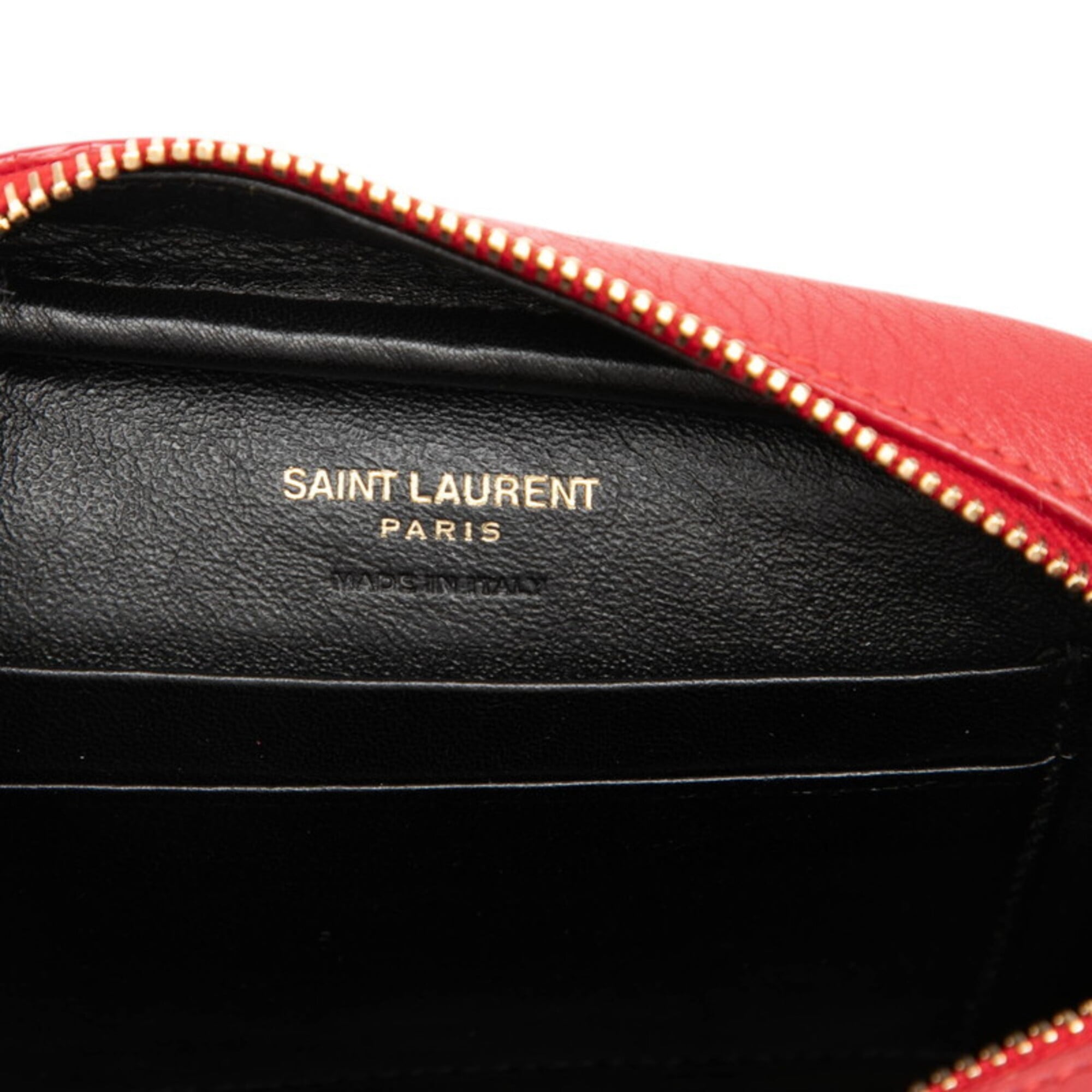 Saint Laurent Red Color Leather Shoulder Bag (Pre-Owned)