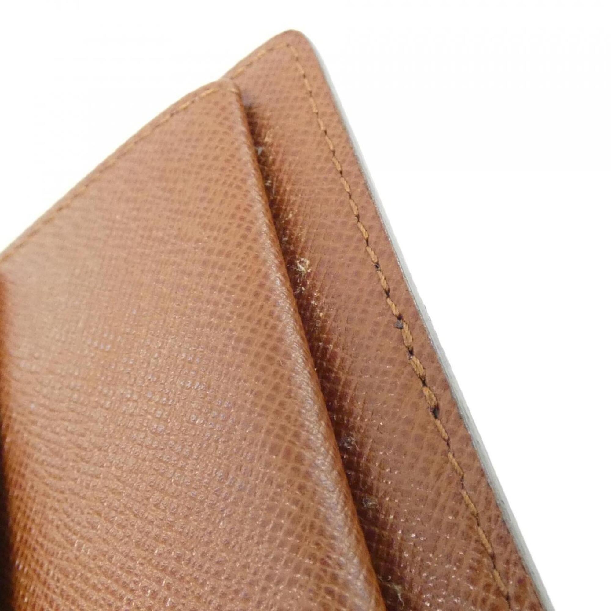 Louis Vuitton Brown Coated Canvas Wallet (Bi-Fold) (Pre-Owned)