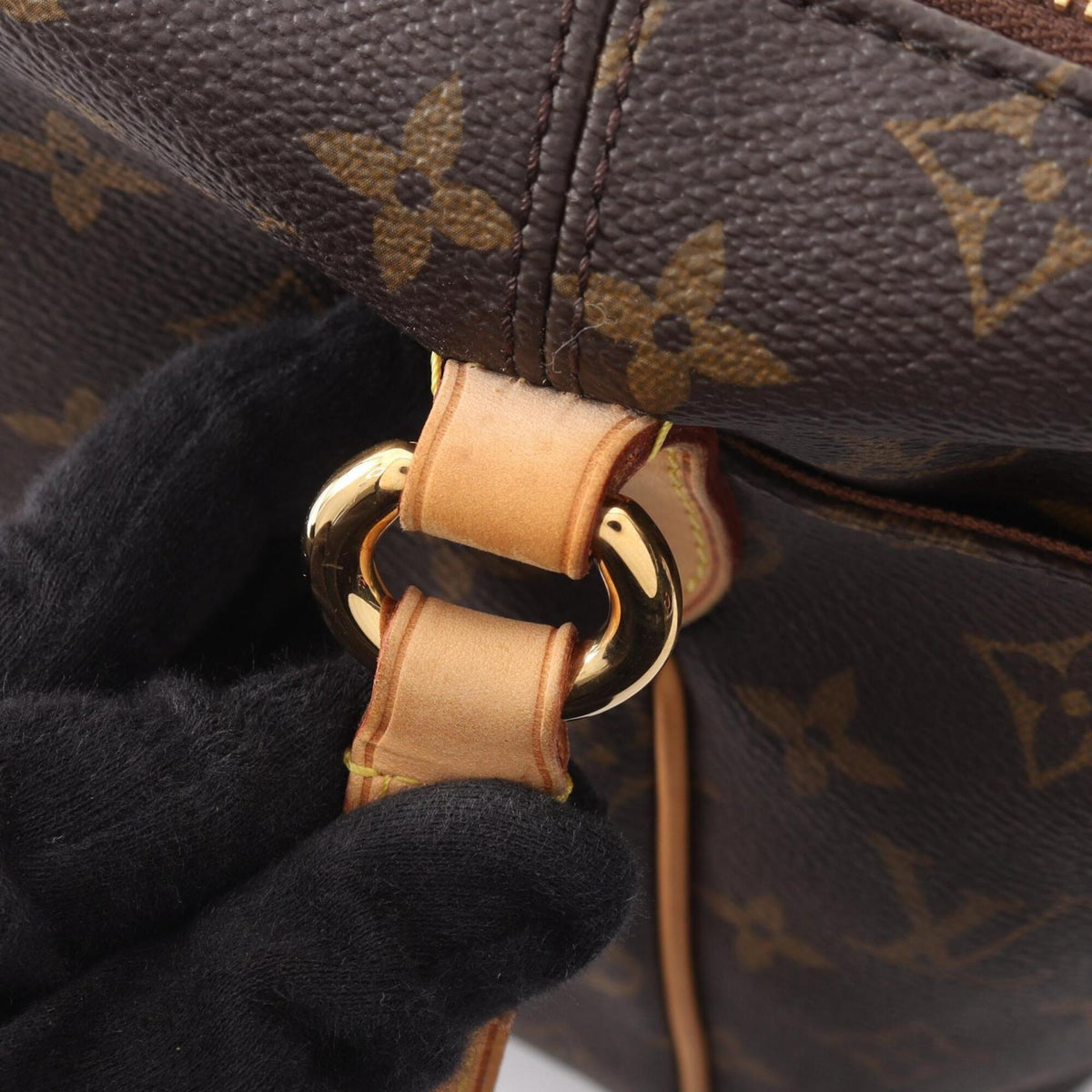 Louis Vuitton Brown Coated Canvas Pvc Monogram Leather Handbag Tote Bag (Pre-Owned)
