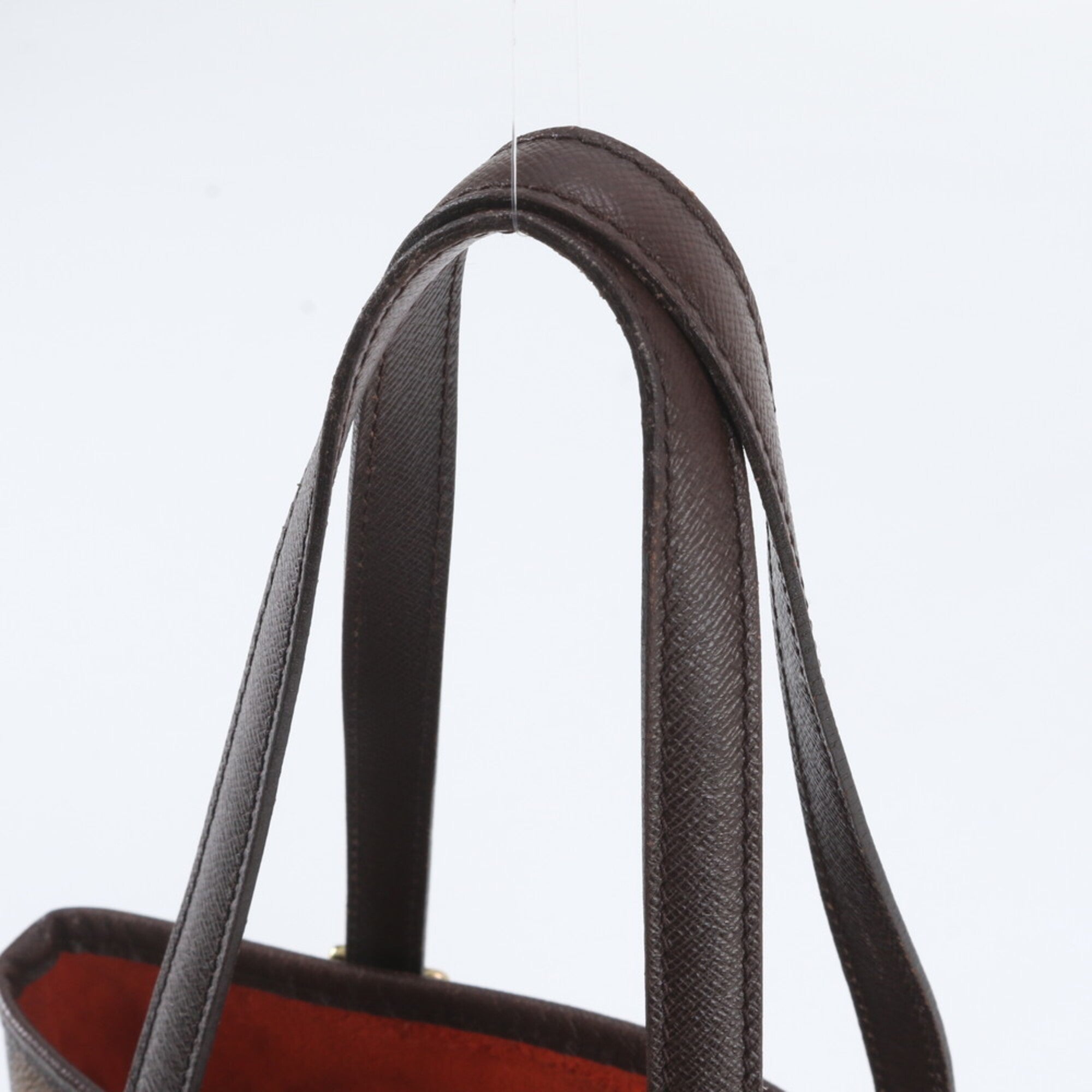 Louis Vuitton Ebene Leather Coated Canvas Handbag Shoulder Bag Tote Bag (Pre-Owned)