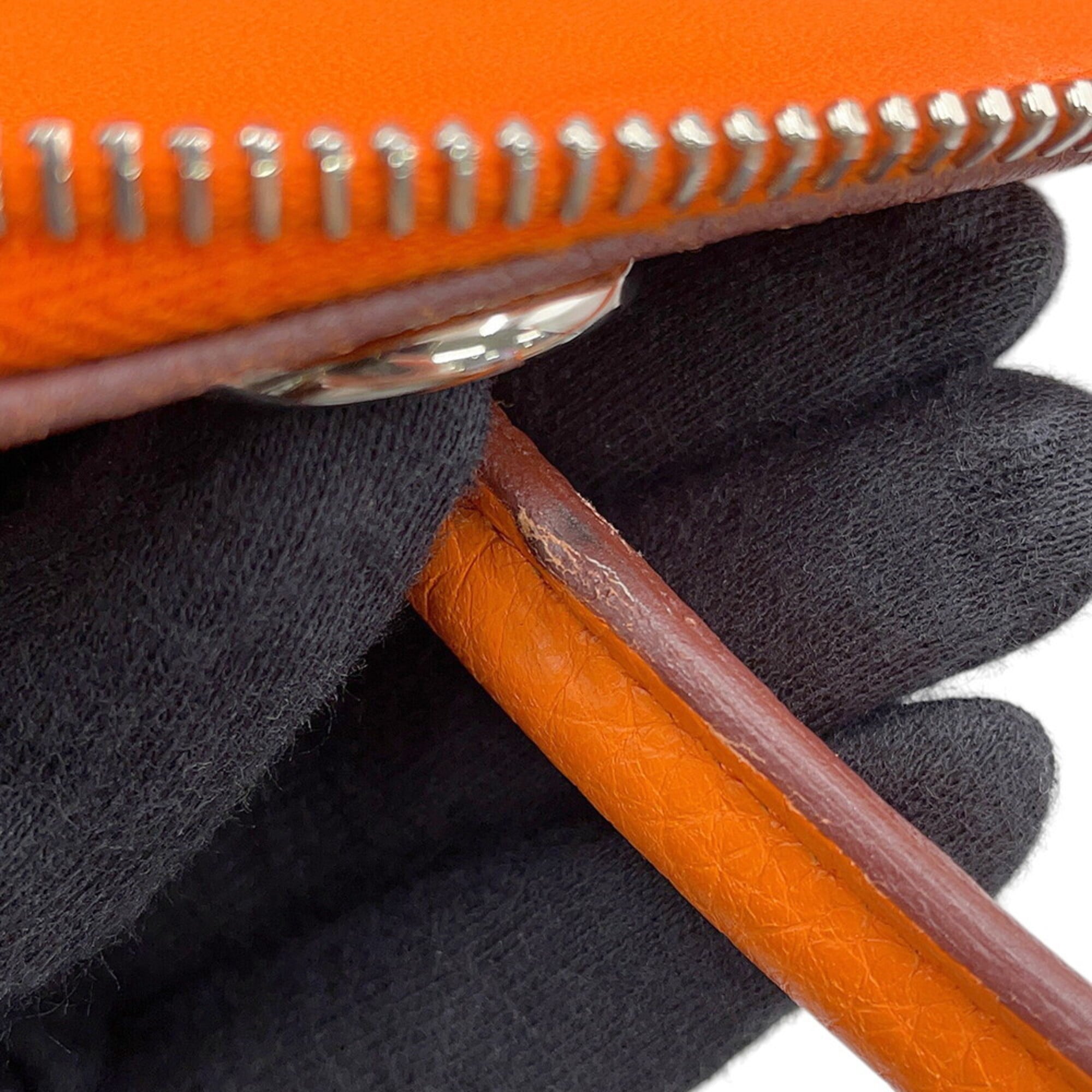 Hermes Bolide Orange Taurillon Clemence Leather Handbag Shoulder Bag (Pre-Owned)