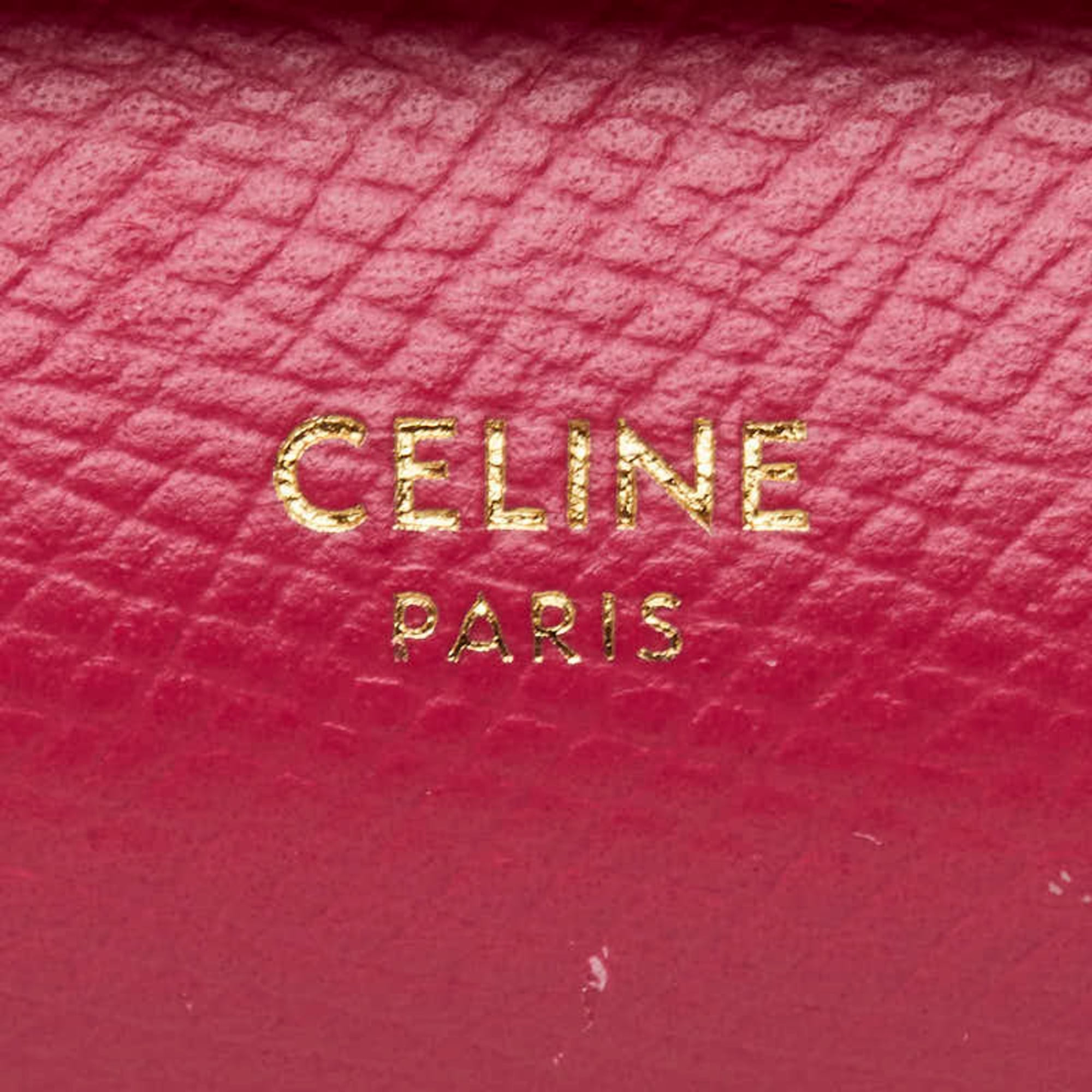 Celine Pink Leather Wallet (Tri-Fold) (Pre-Owned)