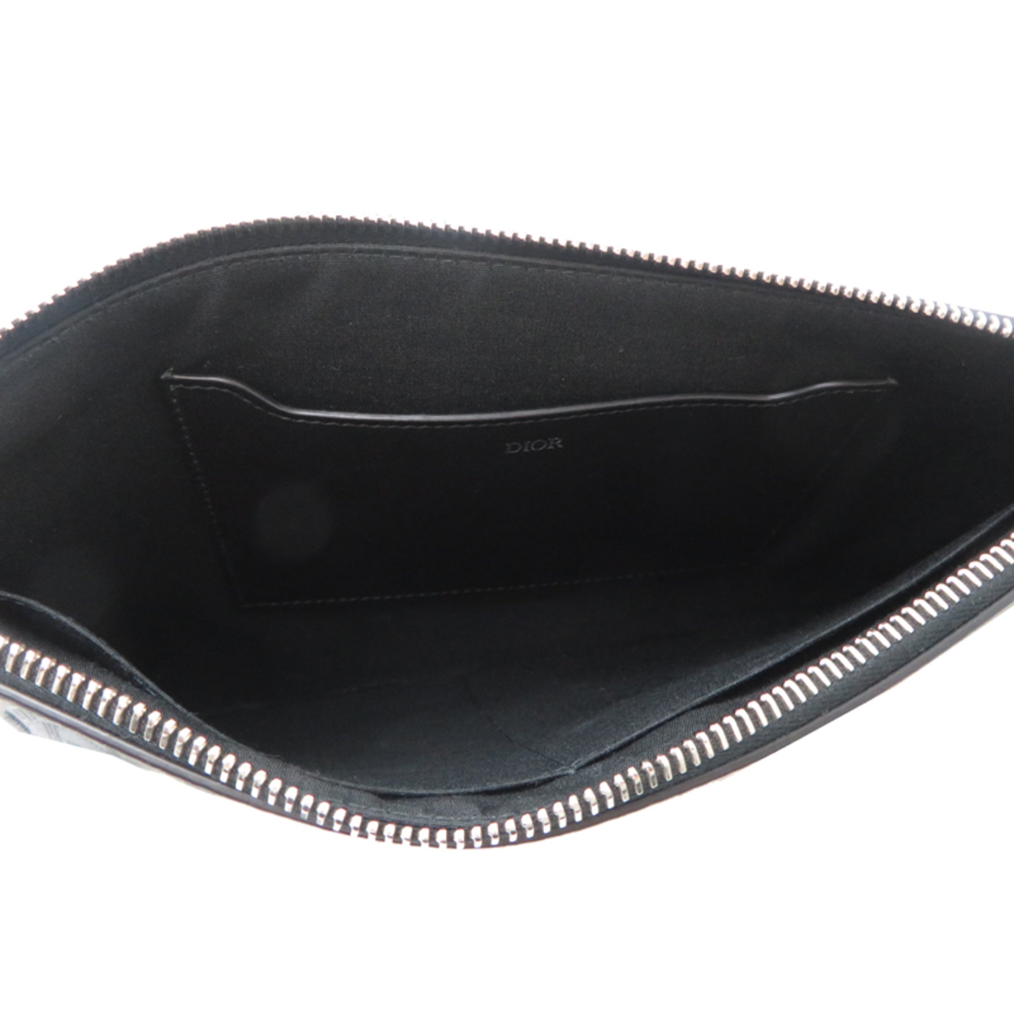 Christian Dior Black Leather Clutch Bag (Pre-Owned)