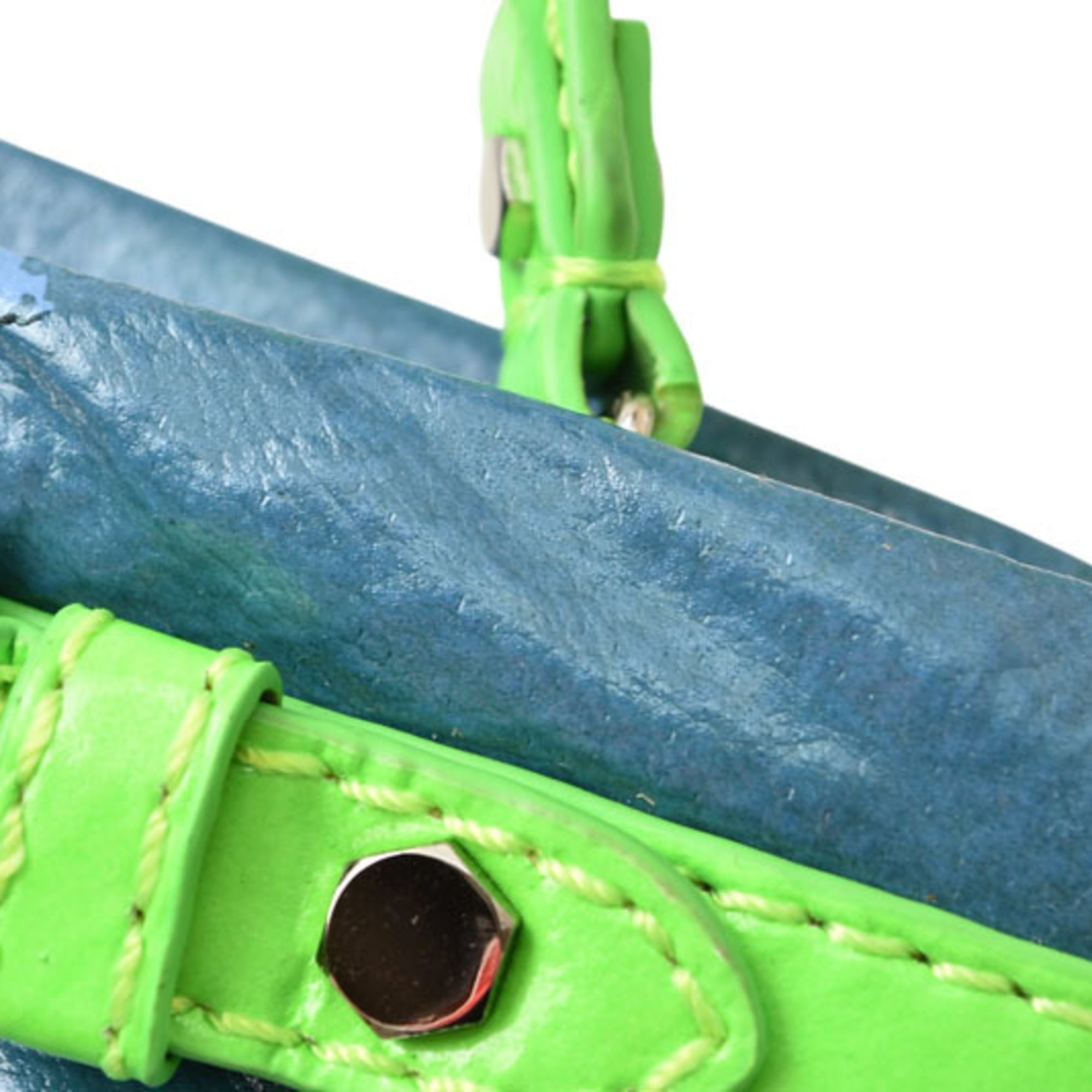 Marc By Marc Jacobs Dark Blue Green Pvc Handbag Pouch (Pre-Owned)