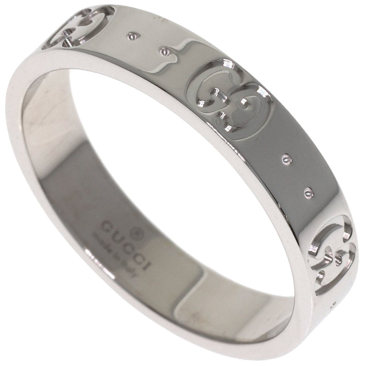 Gucci White Gold (18K) Band Ring (Pre-Owned)