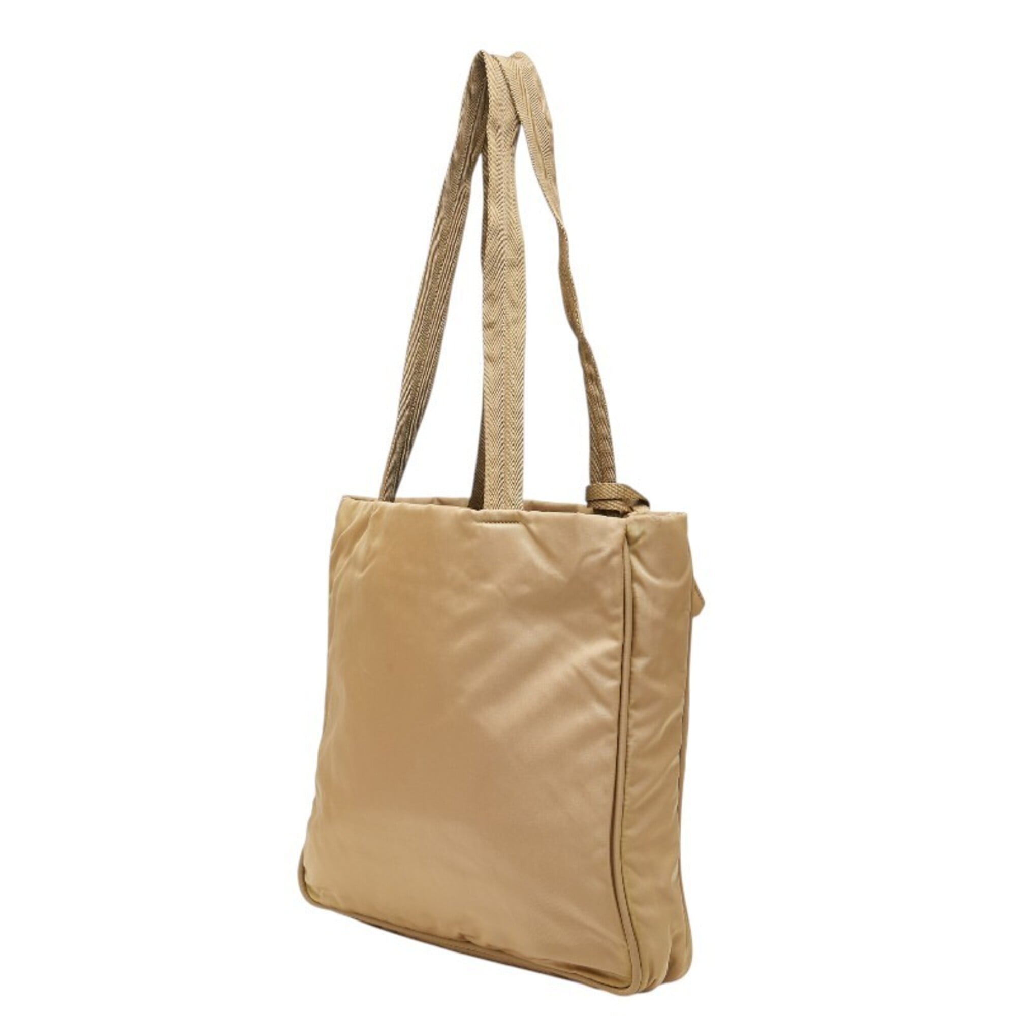 Prada Brown Nylon Shoulder Bag Tote Bag (Pre-Owned)