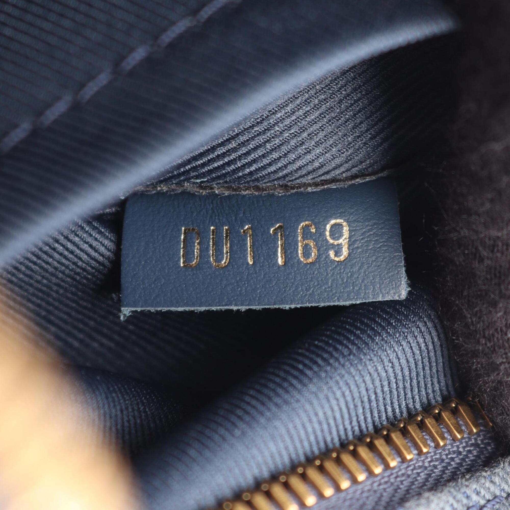 Louis Vuitton Blue Navy Monogram Denim Handbag Shoulder Bag (Pre-Owned)
