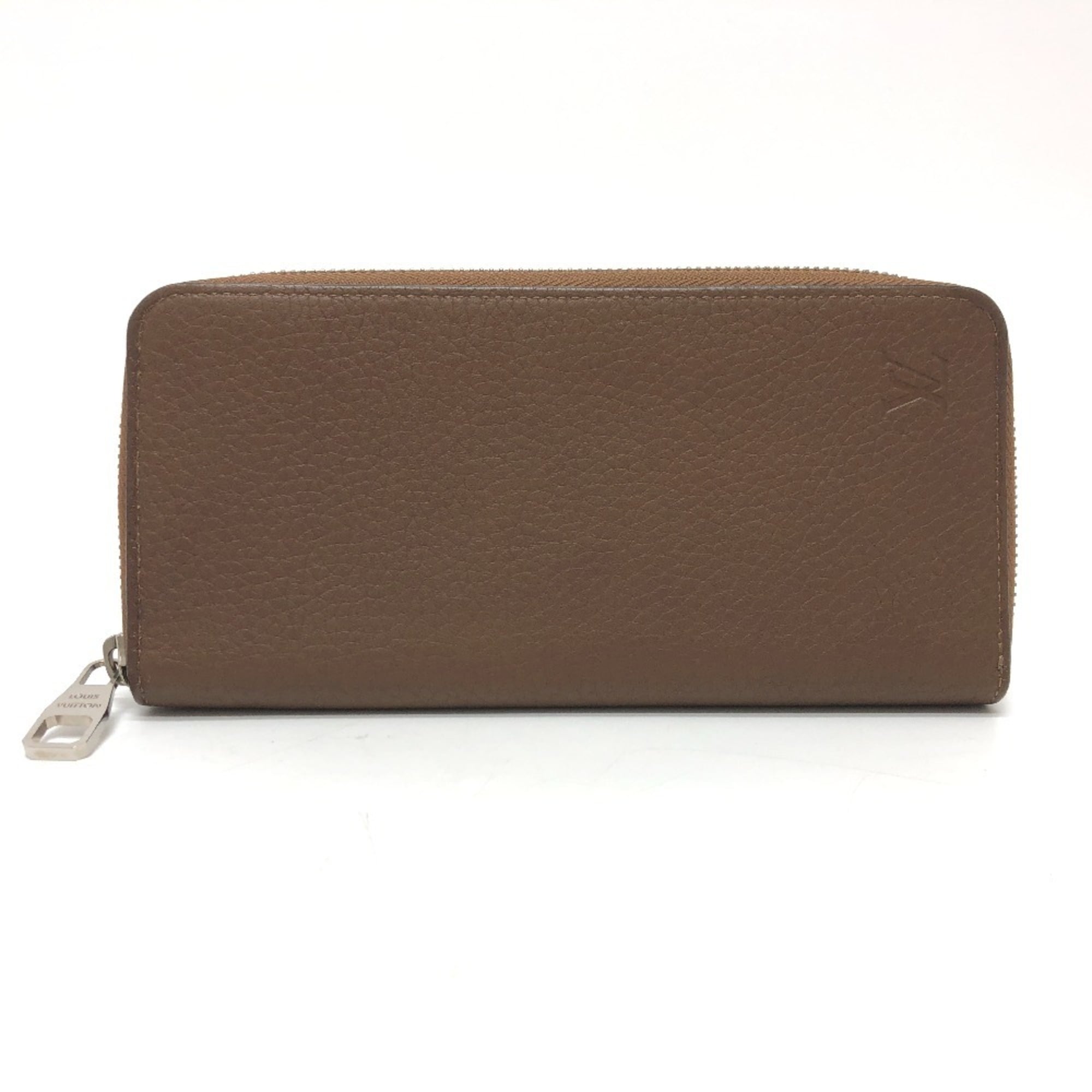 Louis Vuitton Brown Leather Long Wallet (Bi-Fold) (Pre-Owned)