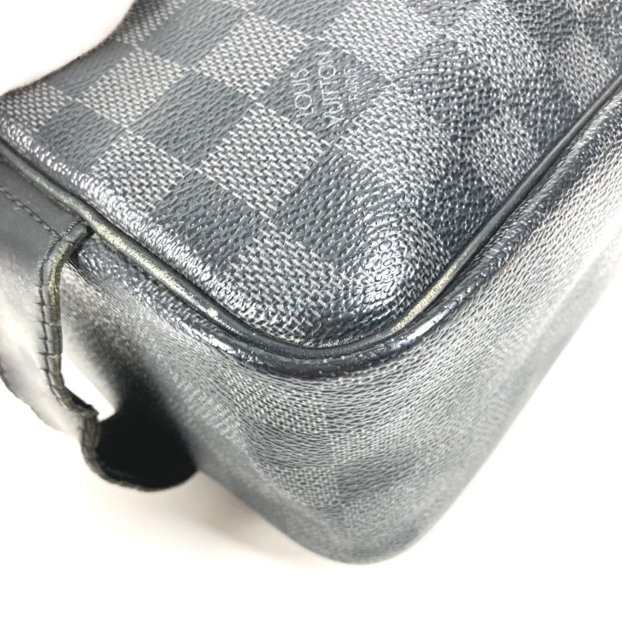 Louis Vuitton Black Damier Graphite Clutch Bag Handbag Pouch (Pre-Owned)