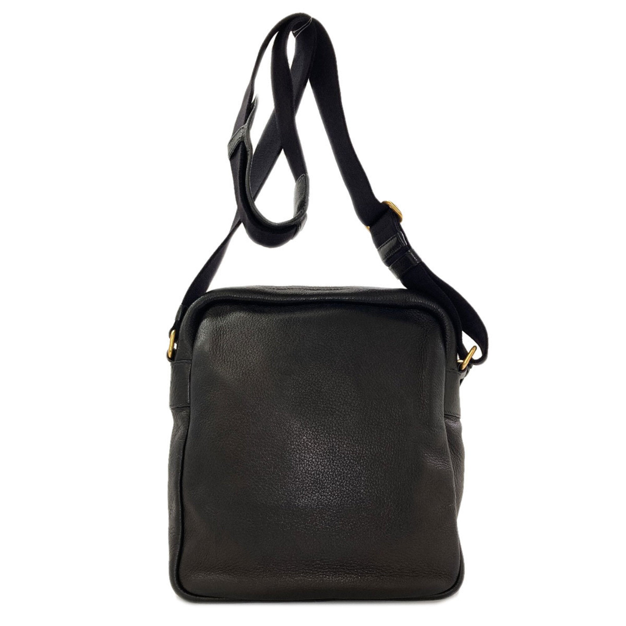 Prada Black Leather Shoulder Bag (Pre-Owned)