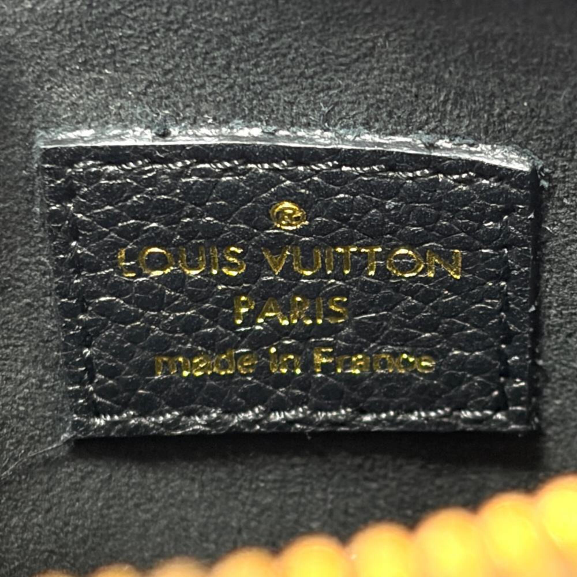 Louis Vuitton Beige Bicolor Black Monogram Monogram Empreinte Handbag (Pre-Owned)