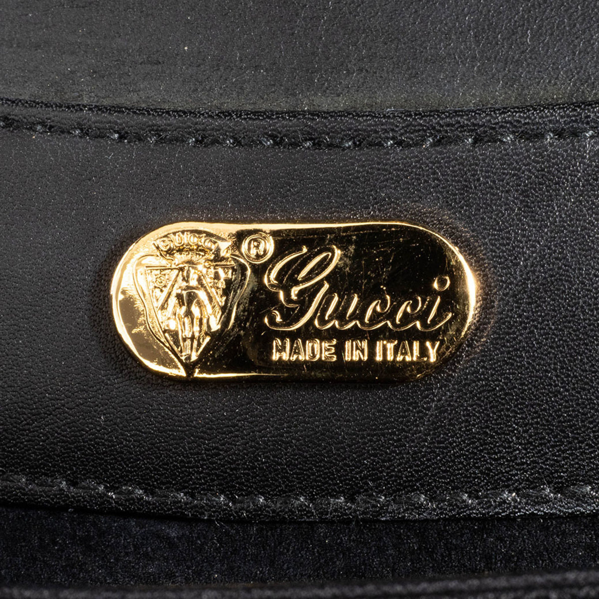 Gucci Black Leather Handbag (Pre-Owned)