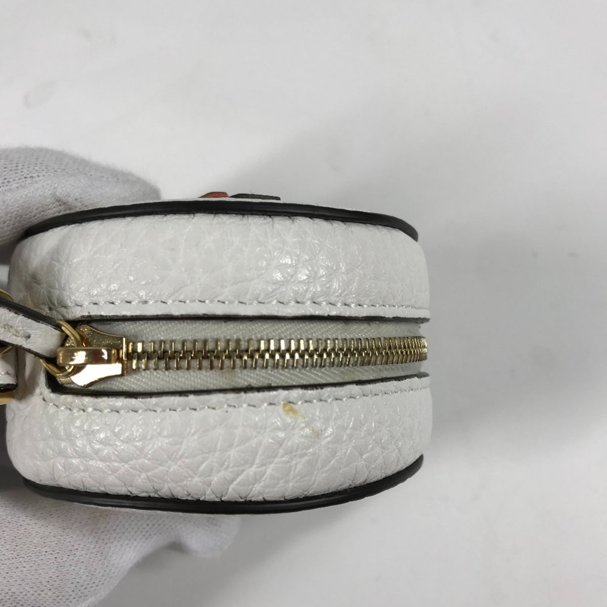 Fendi Navy Red Color White Nylon Backpack (Pre-Owned)