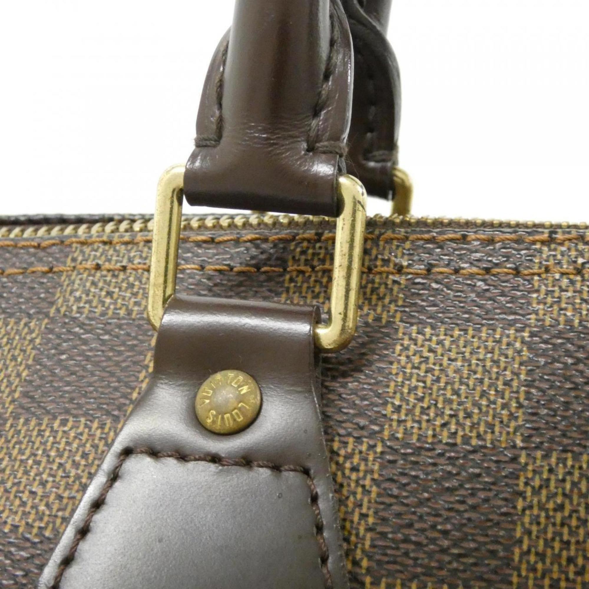 Louis Vuitton Brown Coated Canvas Boston Bag (Pre-Owned)