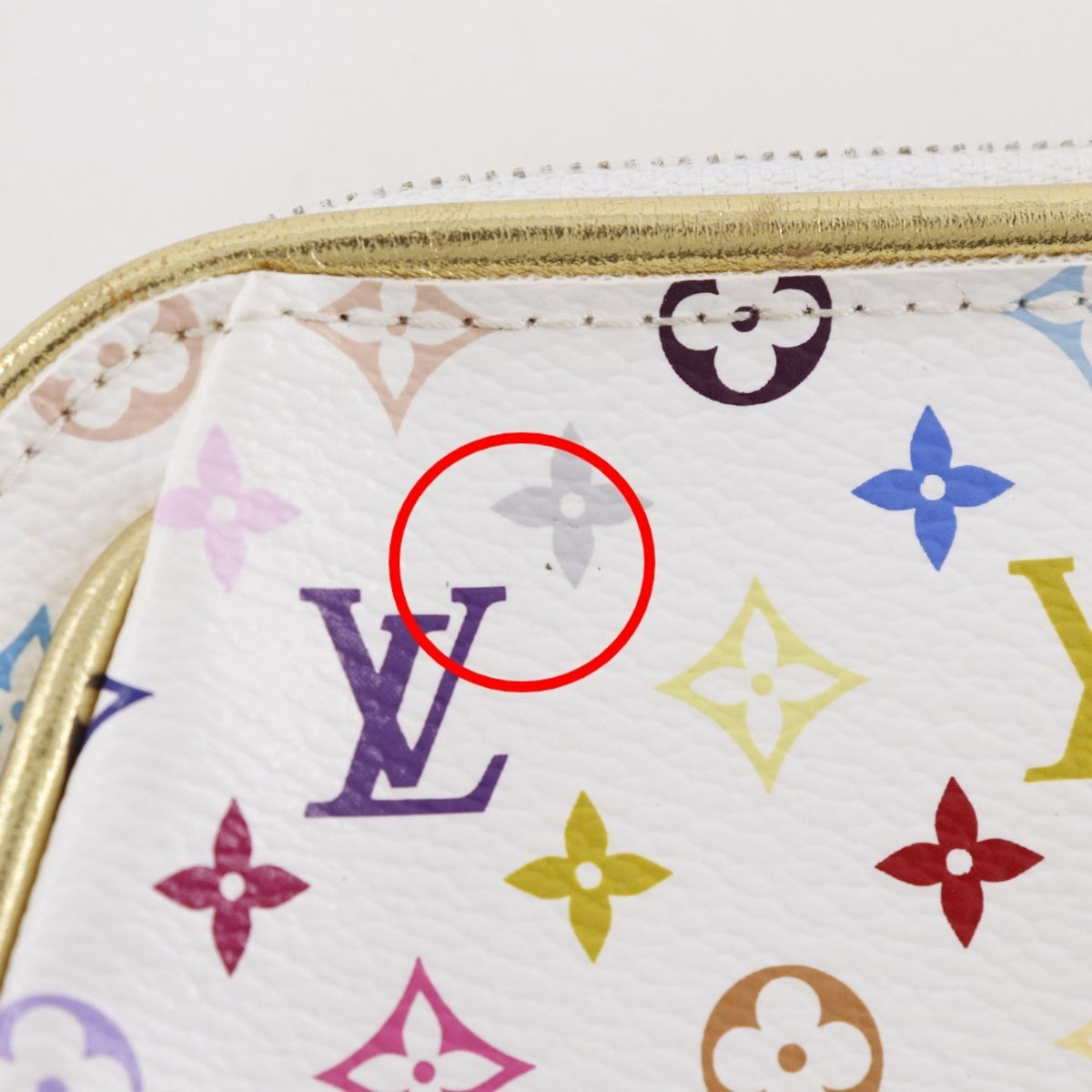 Louis Vuitton Monogram Multicolore Blanc White Monogram Multicolore Clutch Bag (Pre-Owned)