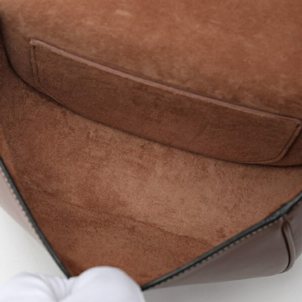 Celine Brown Leather Shoulder Bag (Pre-Owned)
