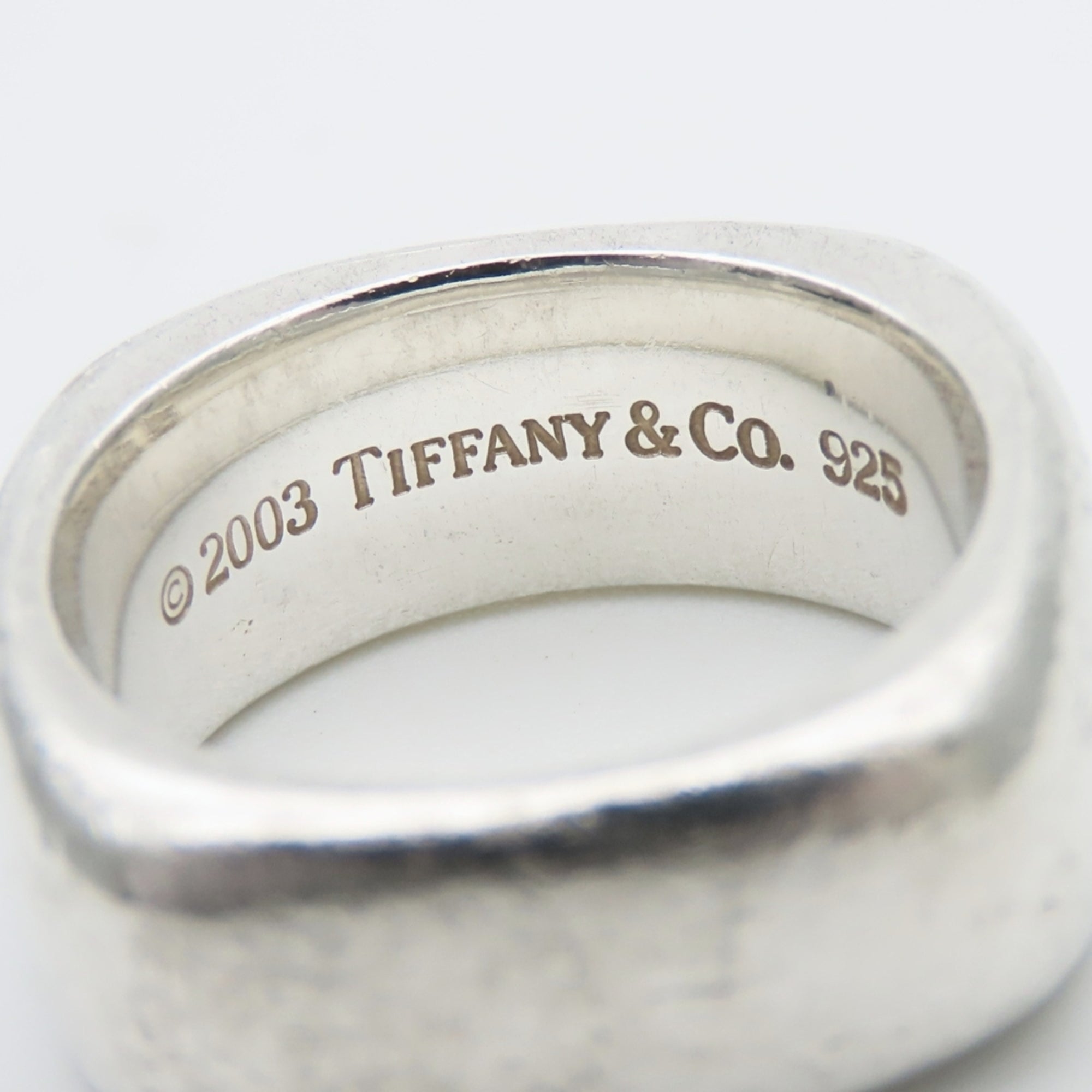 Tiffany Silver Silver 925 Band Ring (Pre-Owned)