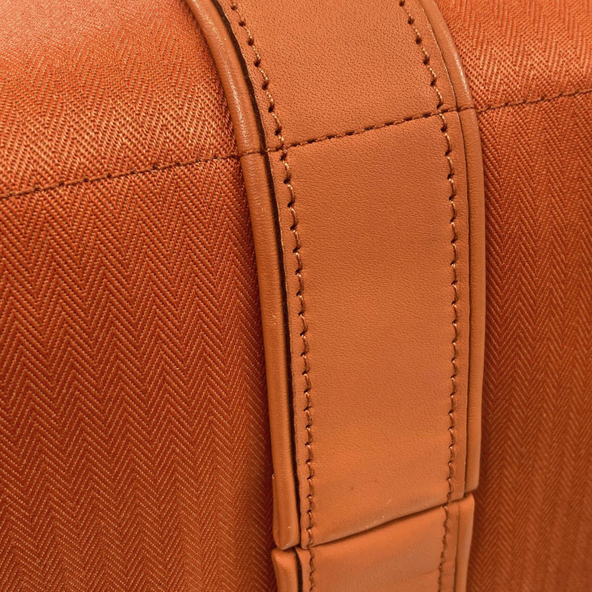 Hermes Acapulco Orange Cotton Polyester Handbag (Pre-Owned)