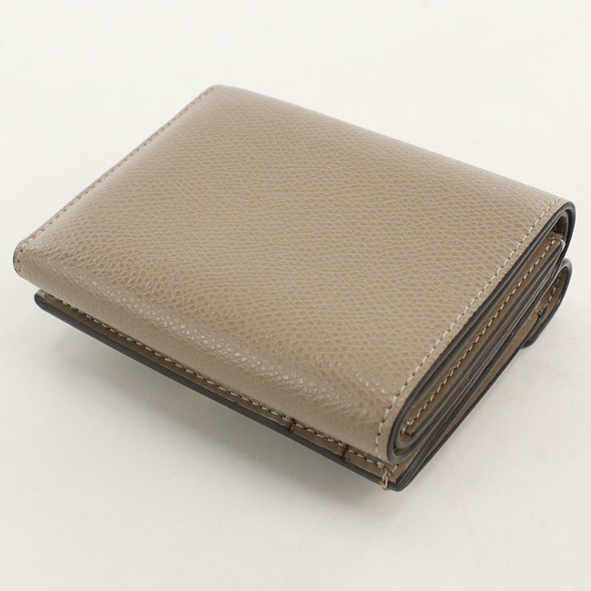 Fendi Gray Leather Wallet (Tri-Fold) (Pre-Owned)