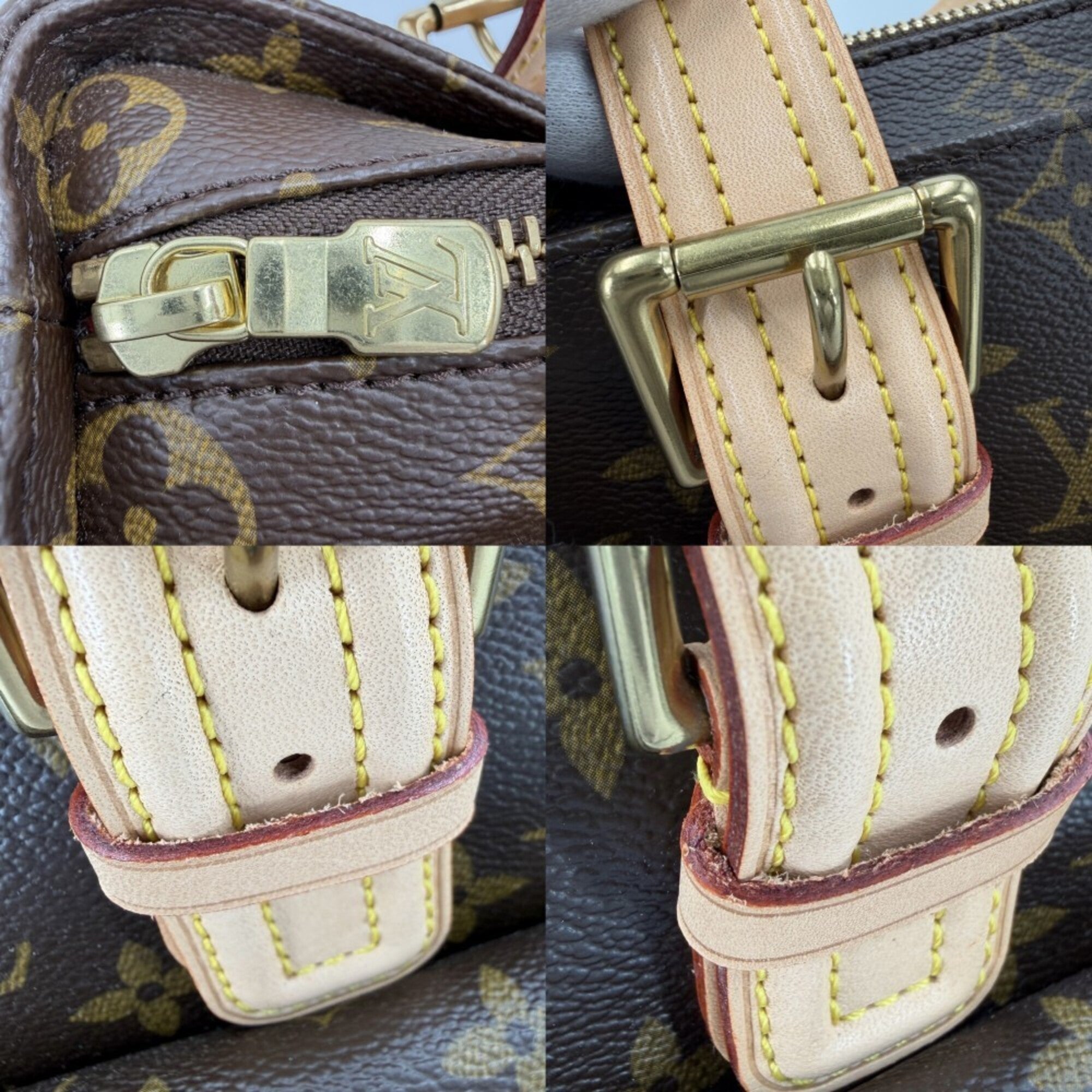 Louis Vuitton Brown Monogram Canvas Handbag Tote Bag (Pre-Owned)