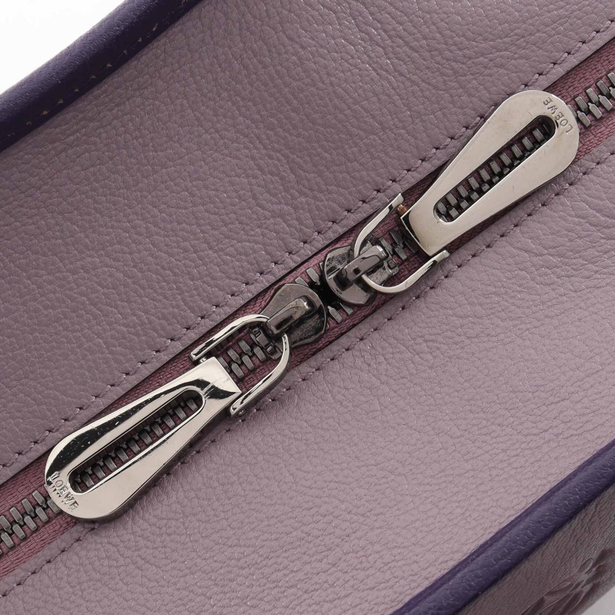 Loewe Pink Purple Leather Handbag (Pre-Owned)