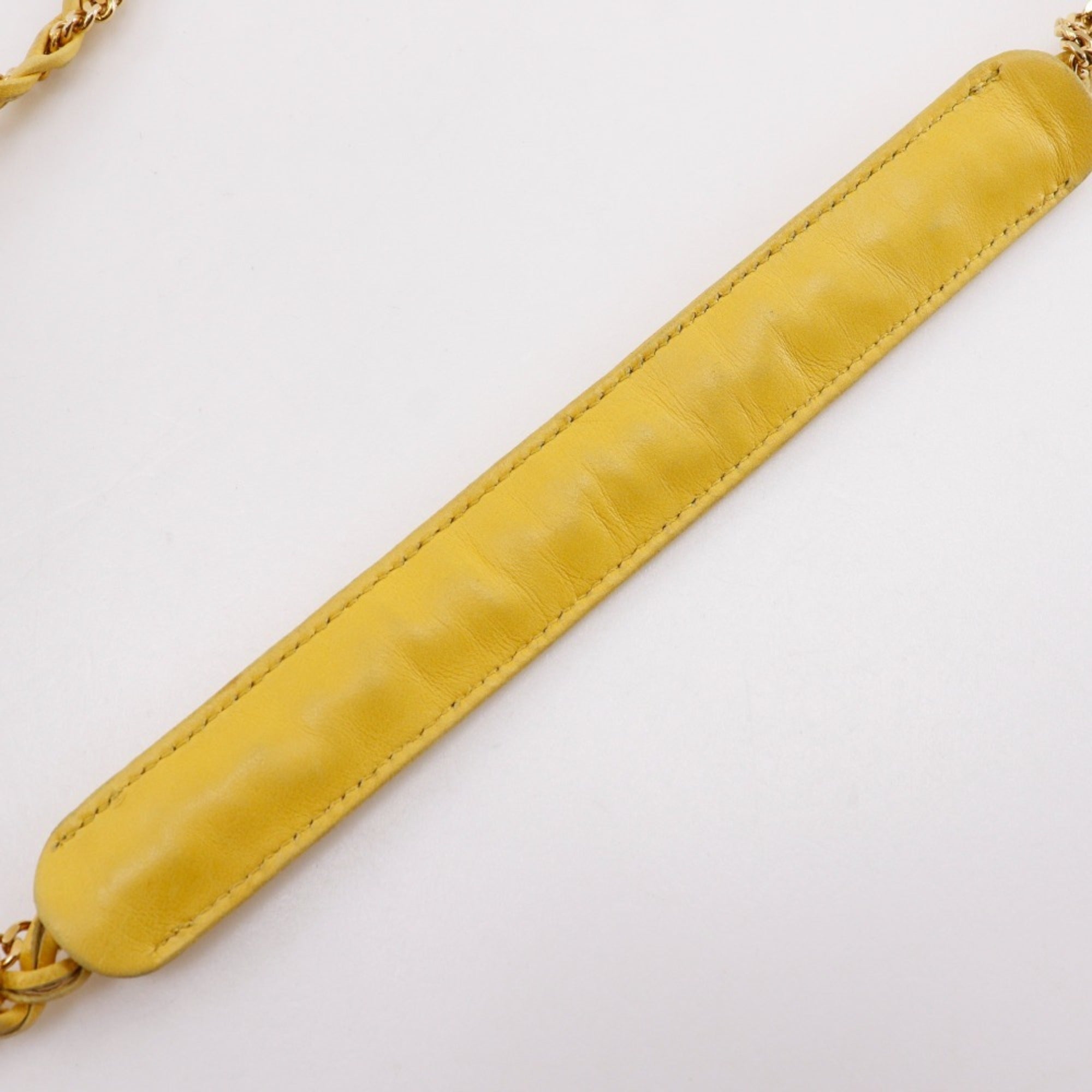 Bally Yellow Leather Shoulder Bag (Pre-Owned)