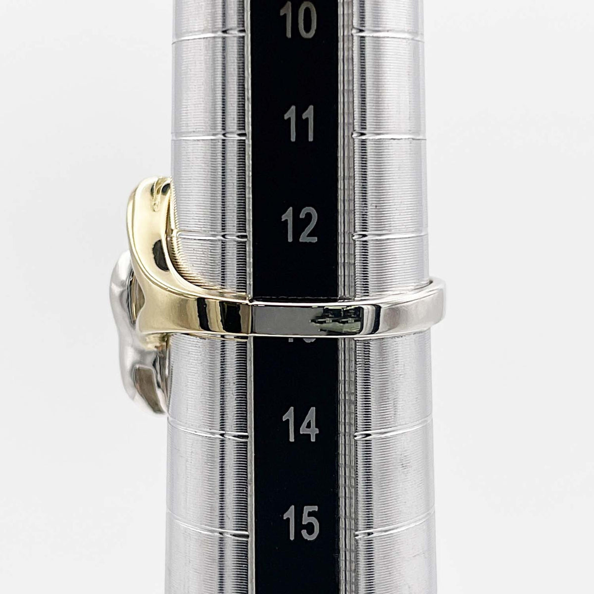 Tiffany Gold Silver Yellow Gold (18K) Silver 925 Band Ring (Pre-Owned)