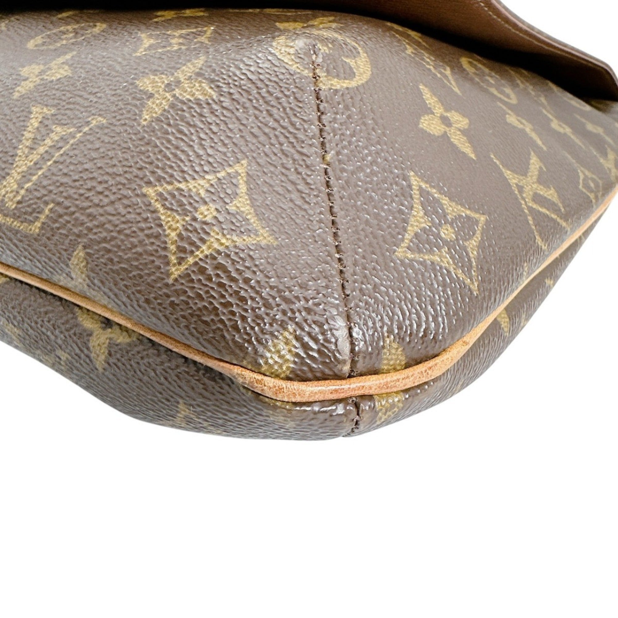 Louis Vuitton Brown Monogram Canvas Shoulder Bag (Pre-Owned)