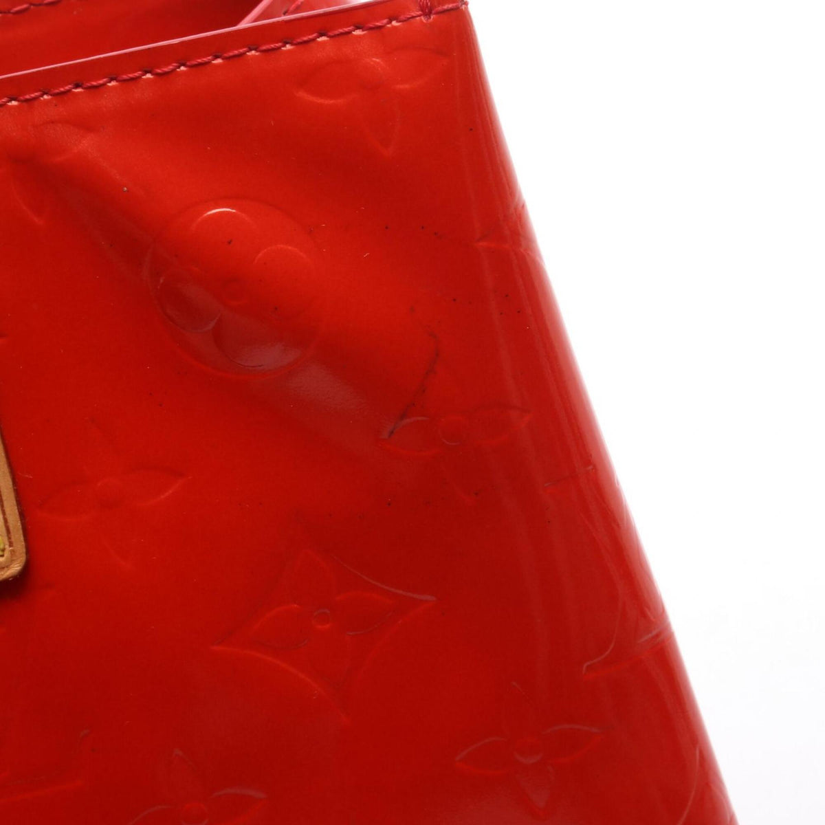 Louis Vuitton Red Color Rouge Leather Handbag (Pre-Owned)