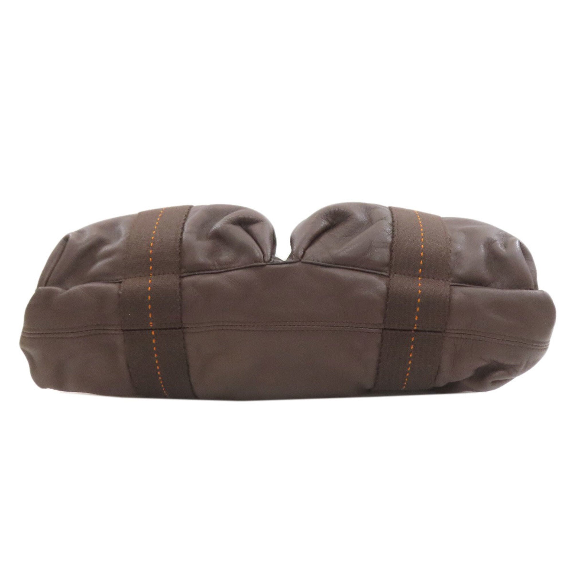 Hermes Brown Leather Handbag (Pre-Owned)