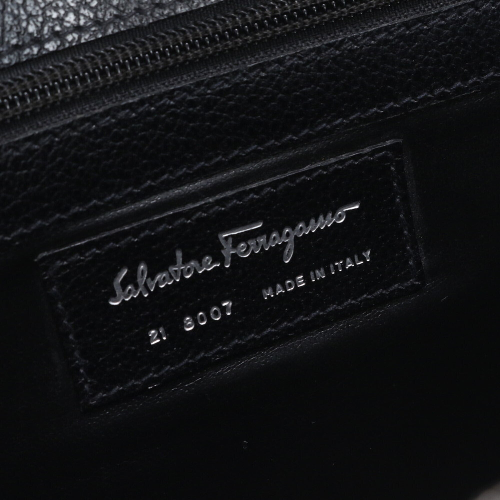 Salvatore Ferragamo Black Leather Briefcase Handbag (Pre-Owned)