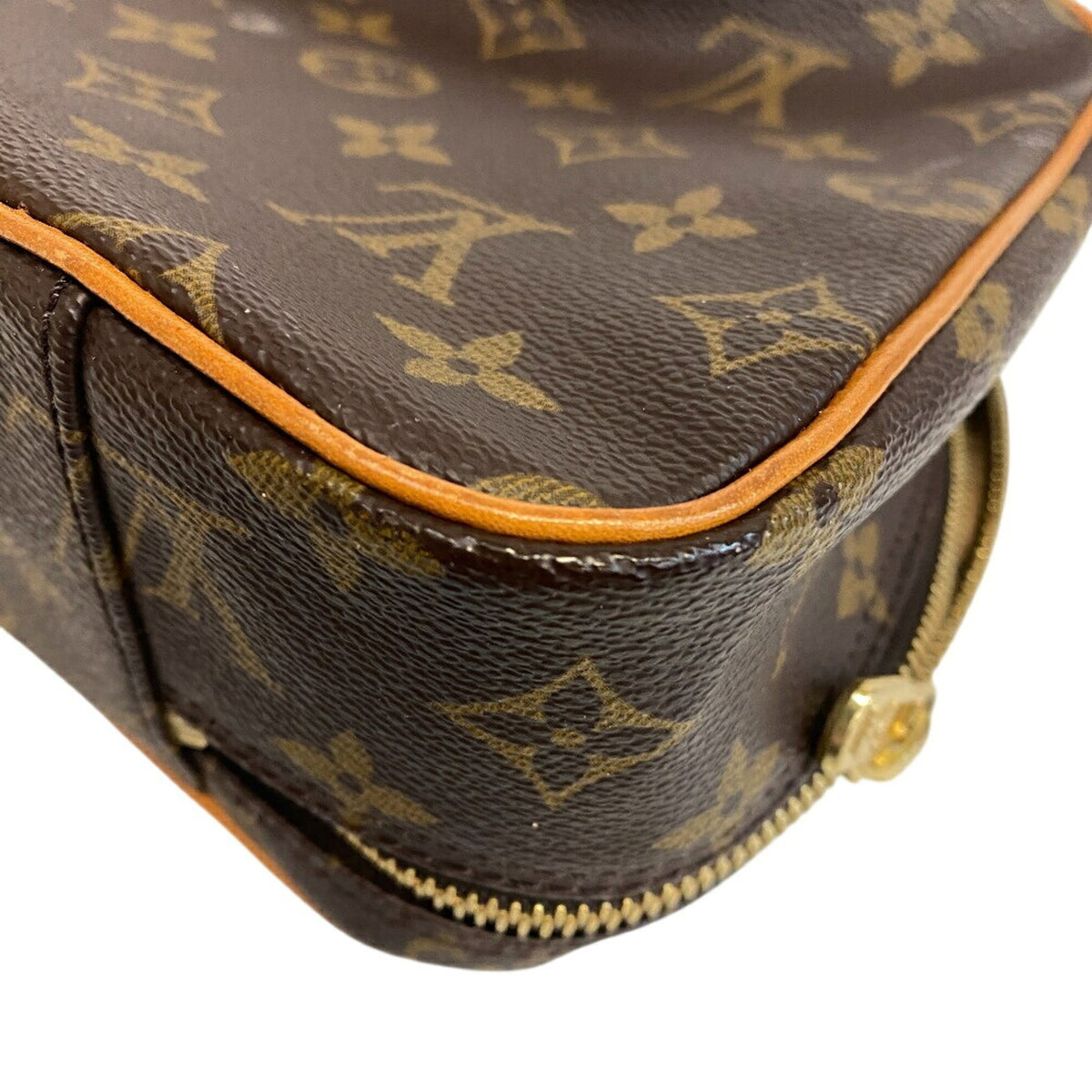 Louis Vuitton Brown Monogram Monogram Leather Pouch Wash Bag (Pre-Owned)