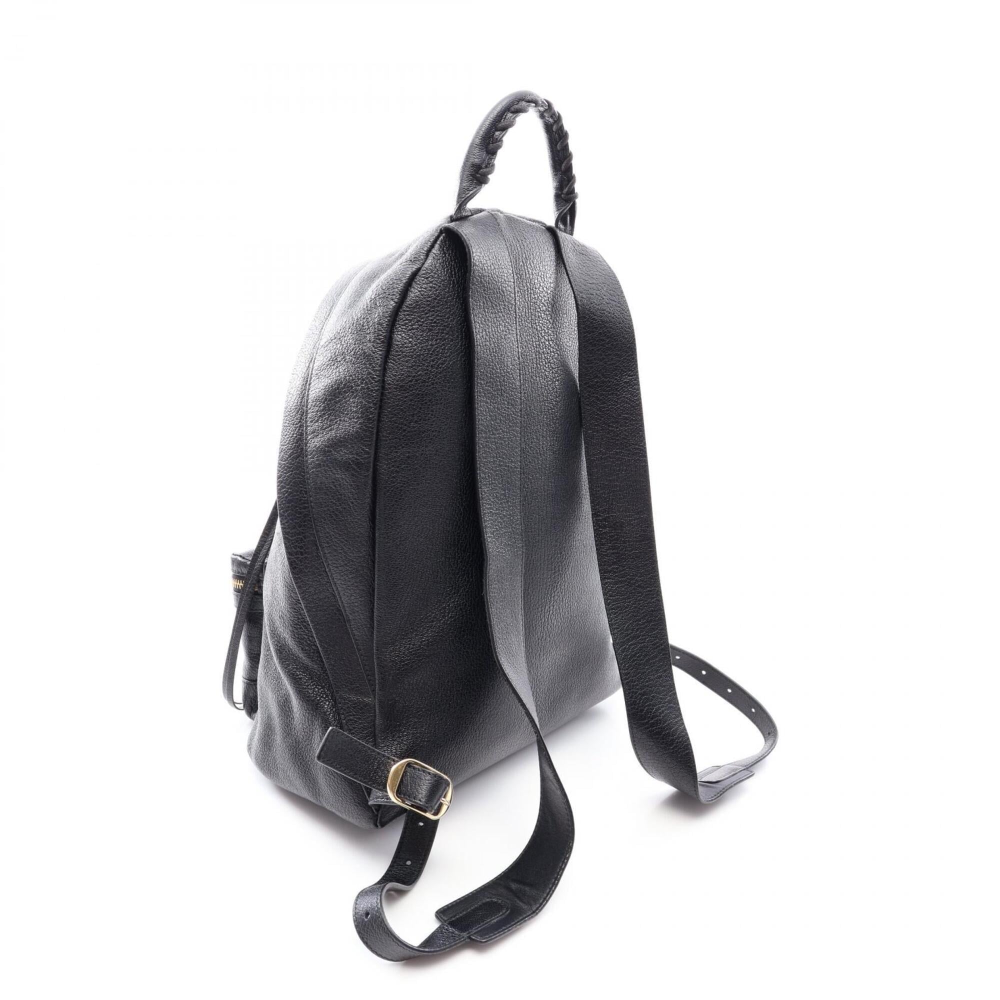 Balenciaga Black Leather Backpack Handbag (Pre-Owned)
