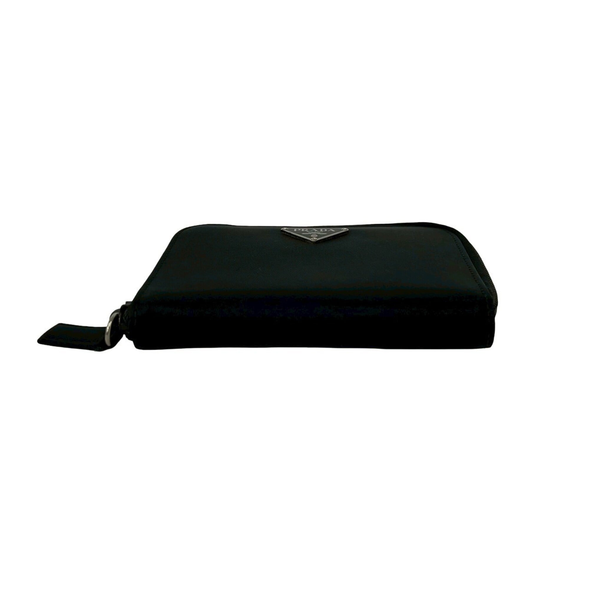 Prada Black Nylon Leather Wallet (Bi-Fold) (Pre-Owned)