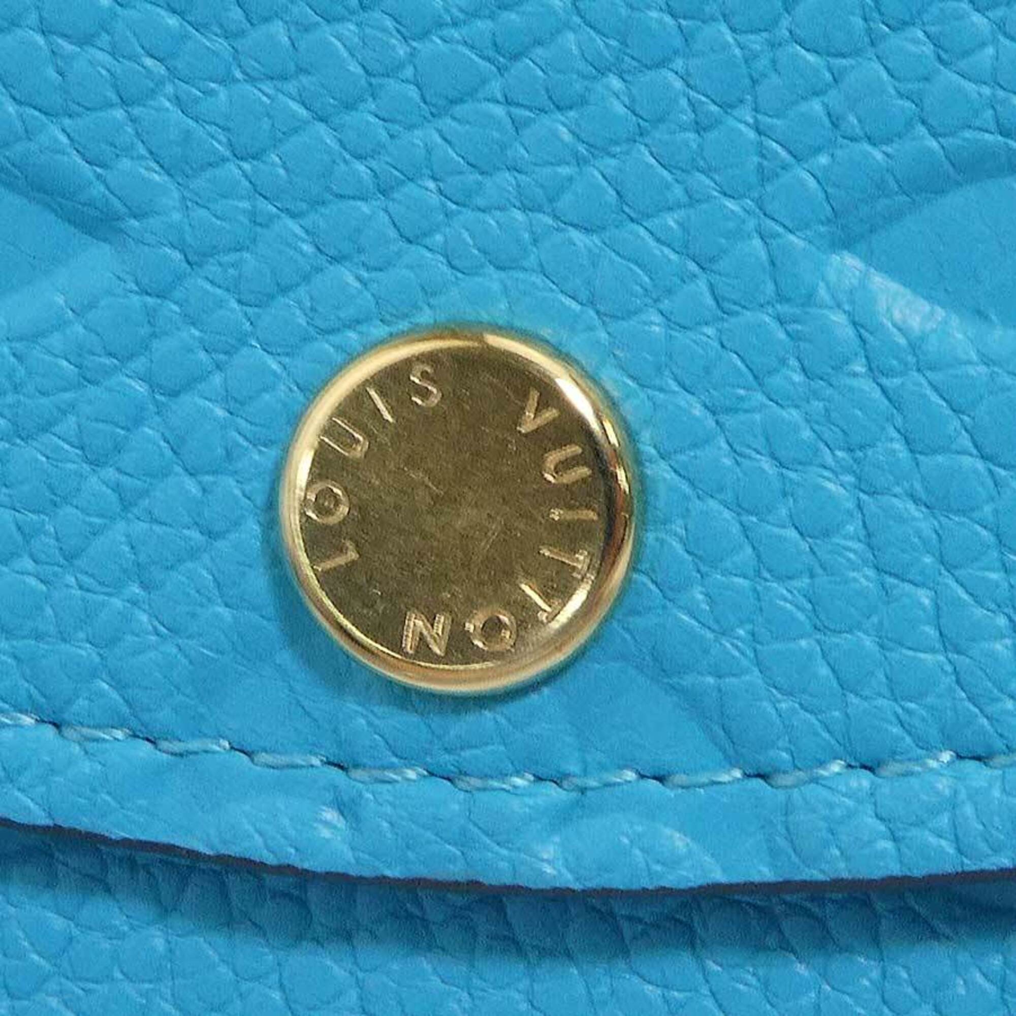 Louis Vuitton Turquoise Monogram Empreinte Coin Purse/Coin Case (Pre-Owned)