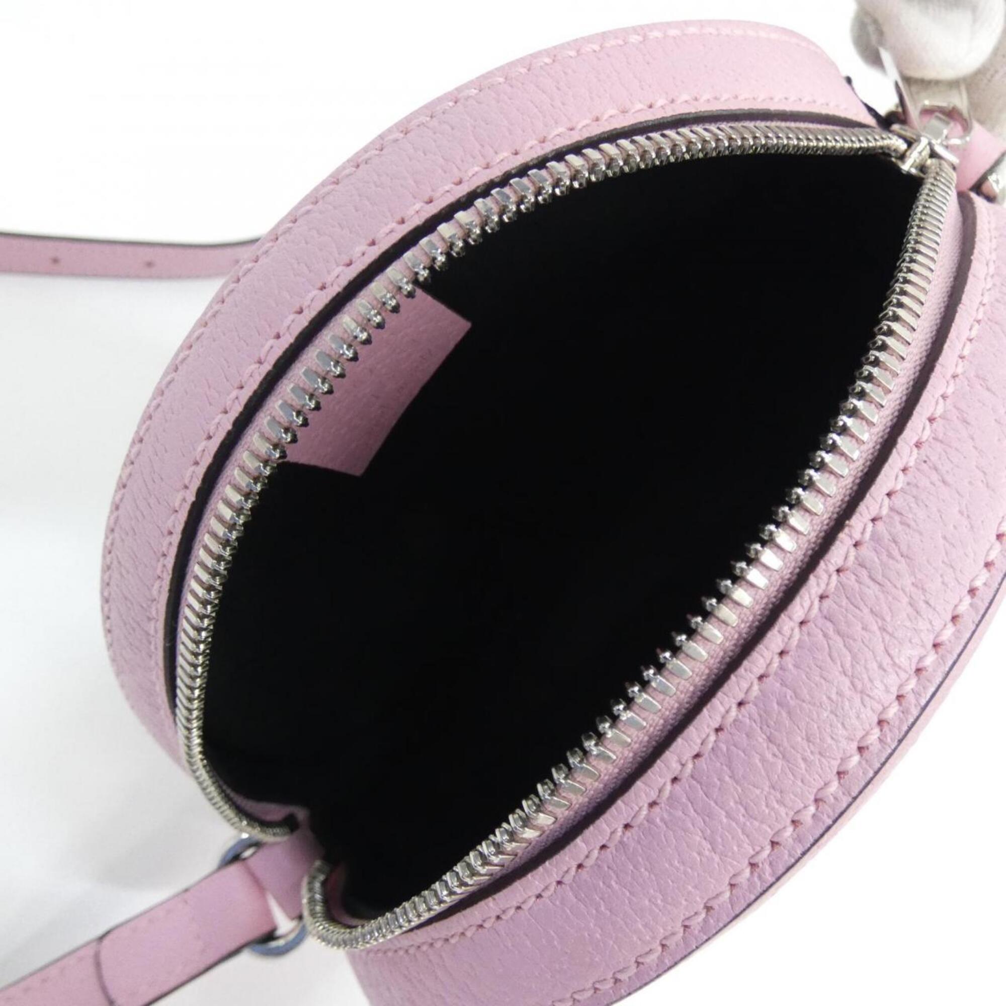 Gucci Black Multi-Color Pink Leather Shoulder Bag (Pre-Owned)
