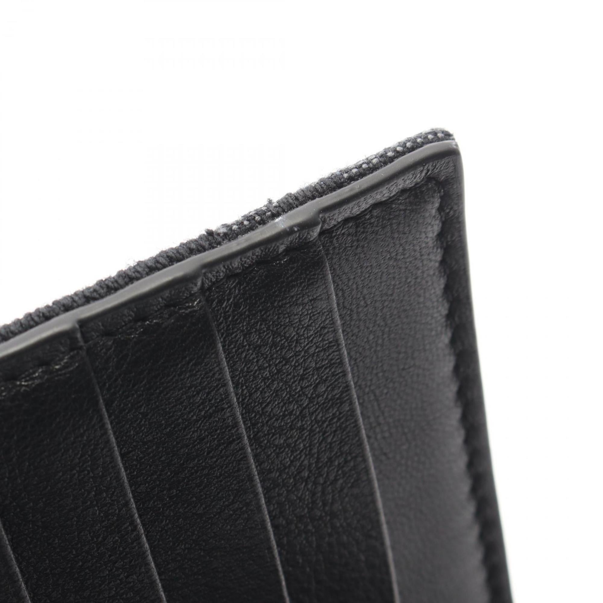 Christian Dior Black Canvas Long Wallet (Bi-Fold) (Pre-Owned)