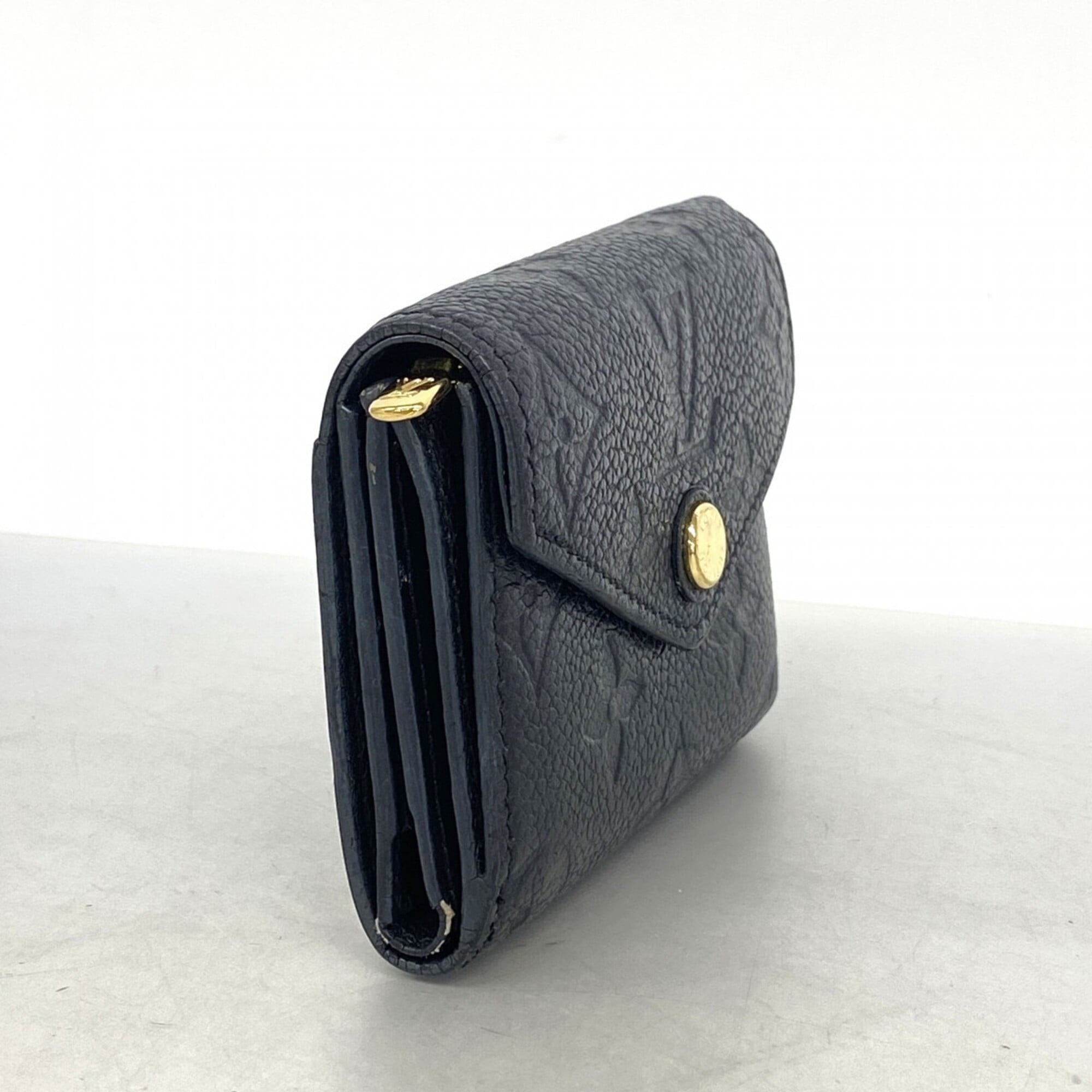 Louis Vuitton Noir Wallet (Tri-Fold) (Pre-Owned)