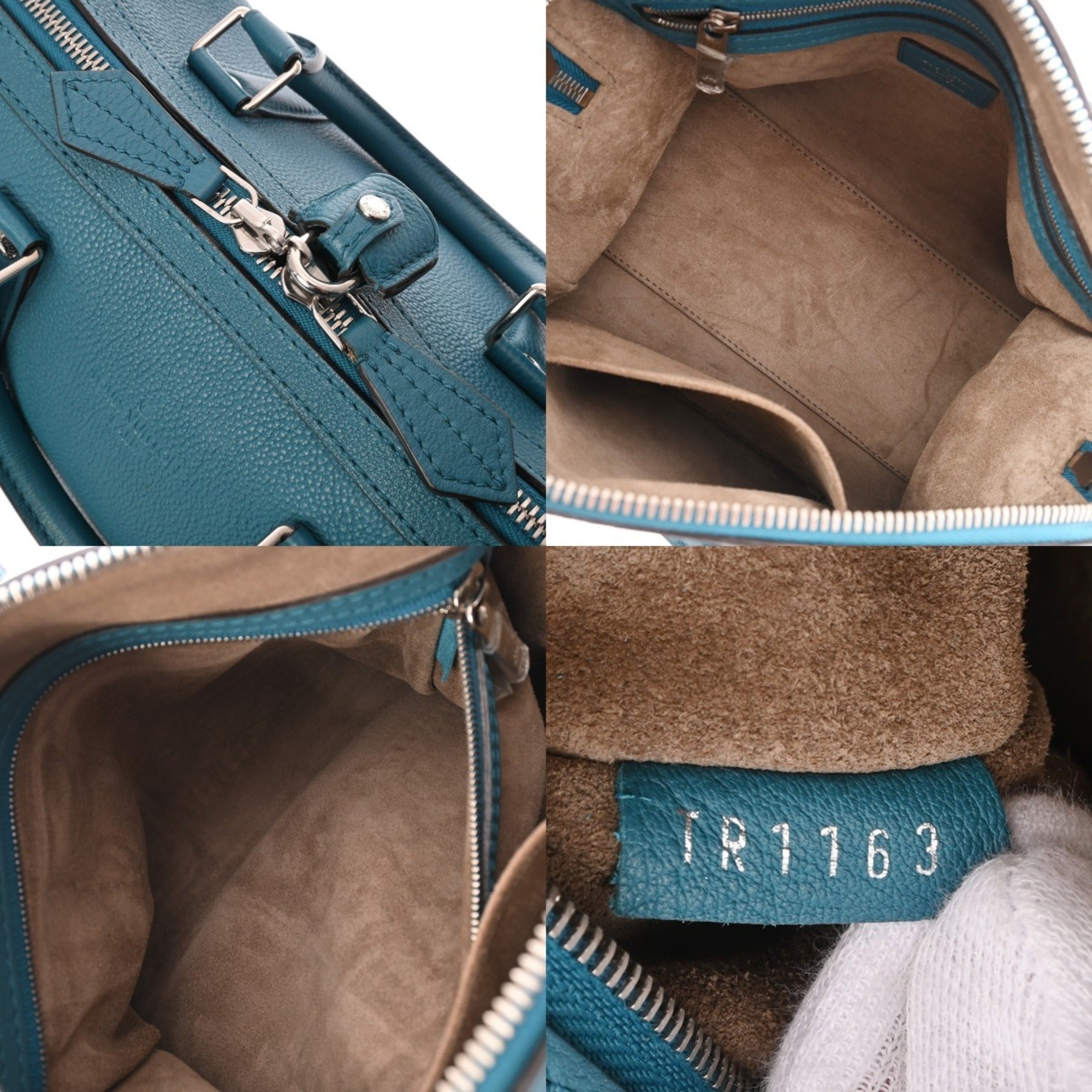 Louis Vuitton Blue Leather Handbag (Pre-Owned)