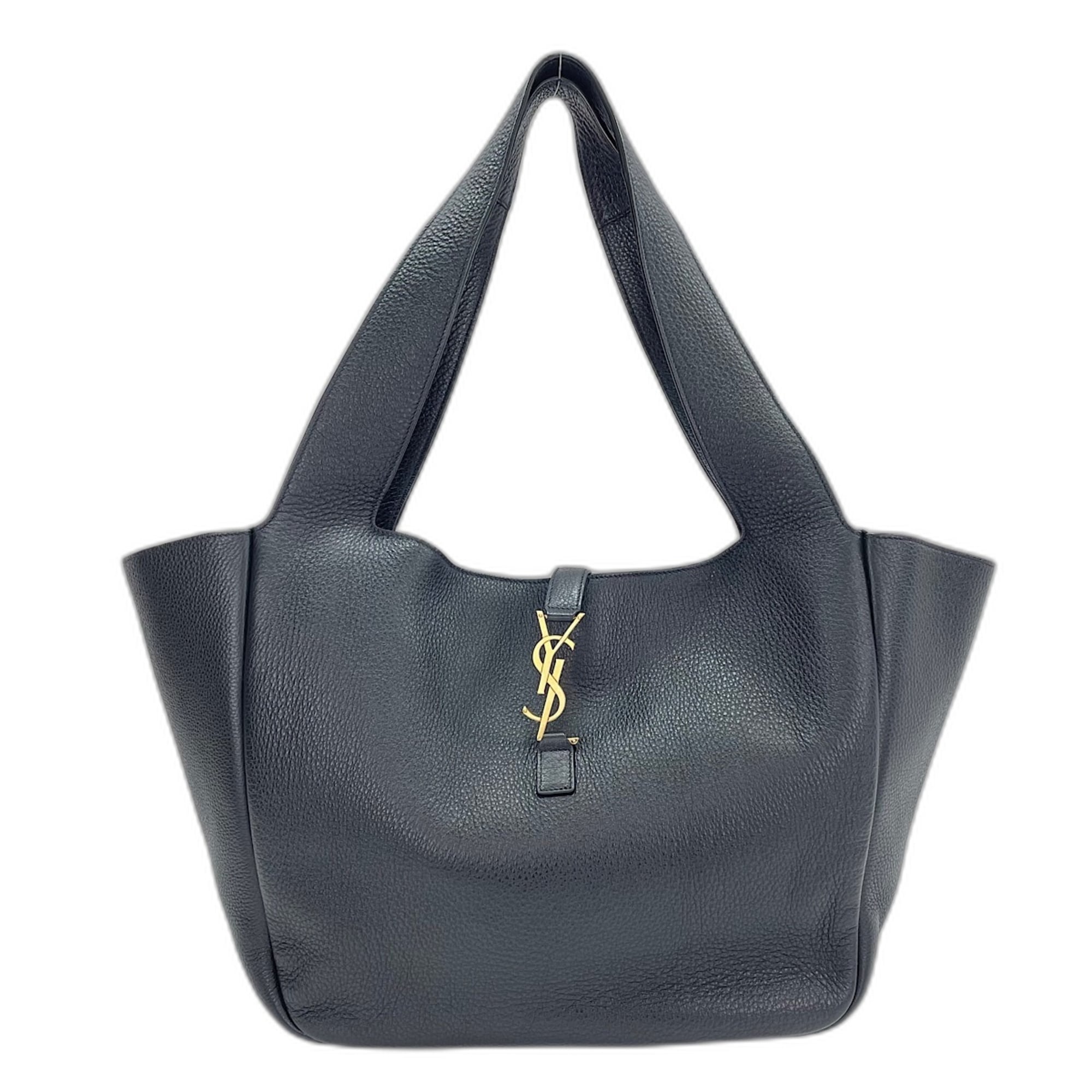 Yves Saint Laurent Cassandre Black Tote Bag (Pre-Owned)