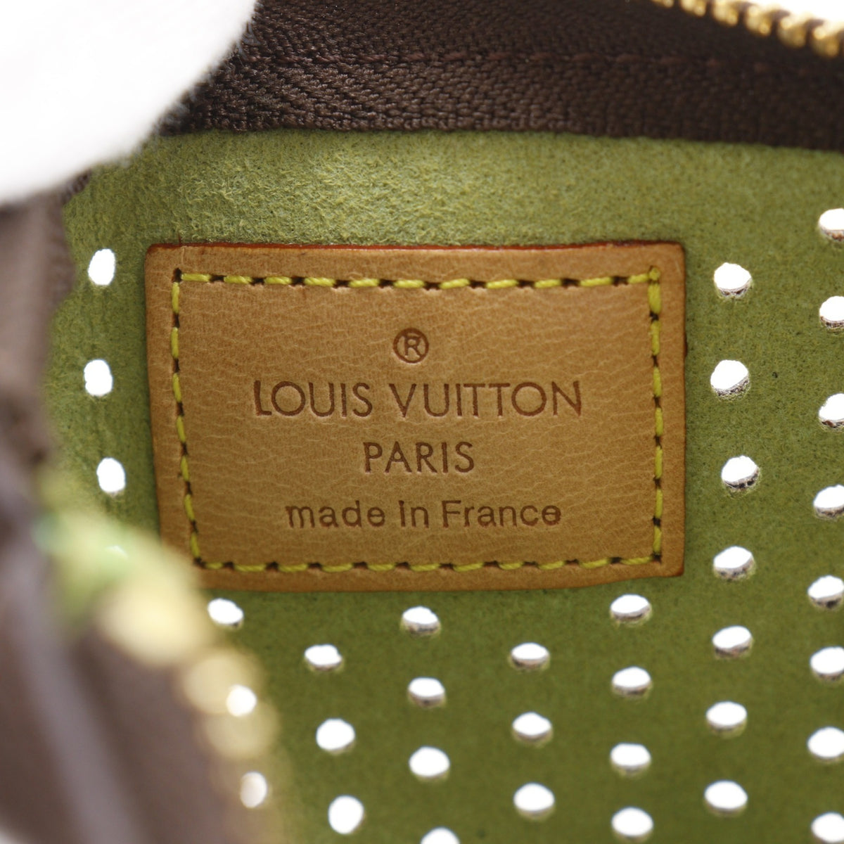 Louis Vuitton Brown Monogram Vert Monogram Pochette Pouch (Pre-Owned)