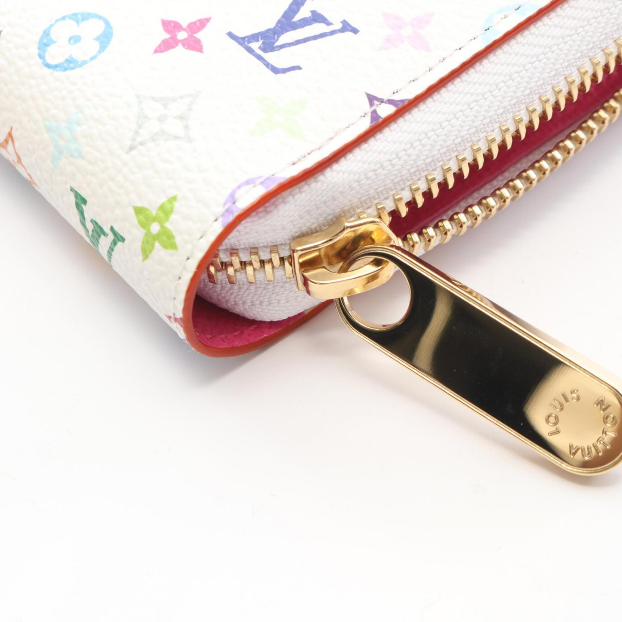 Louis Vuitton White Pvc Long Wallet (Bi-Fold) (Pre-Owned)