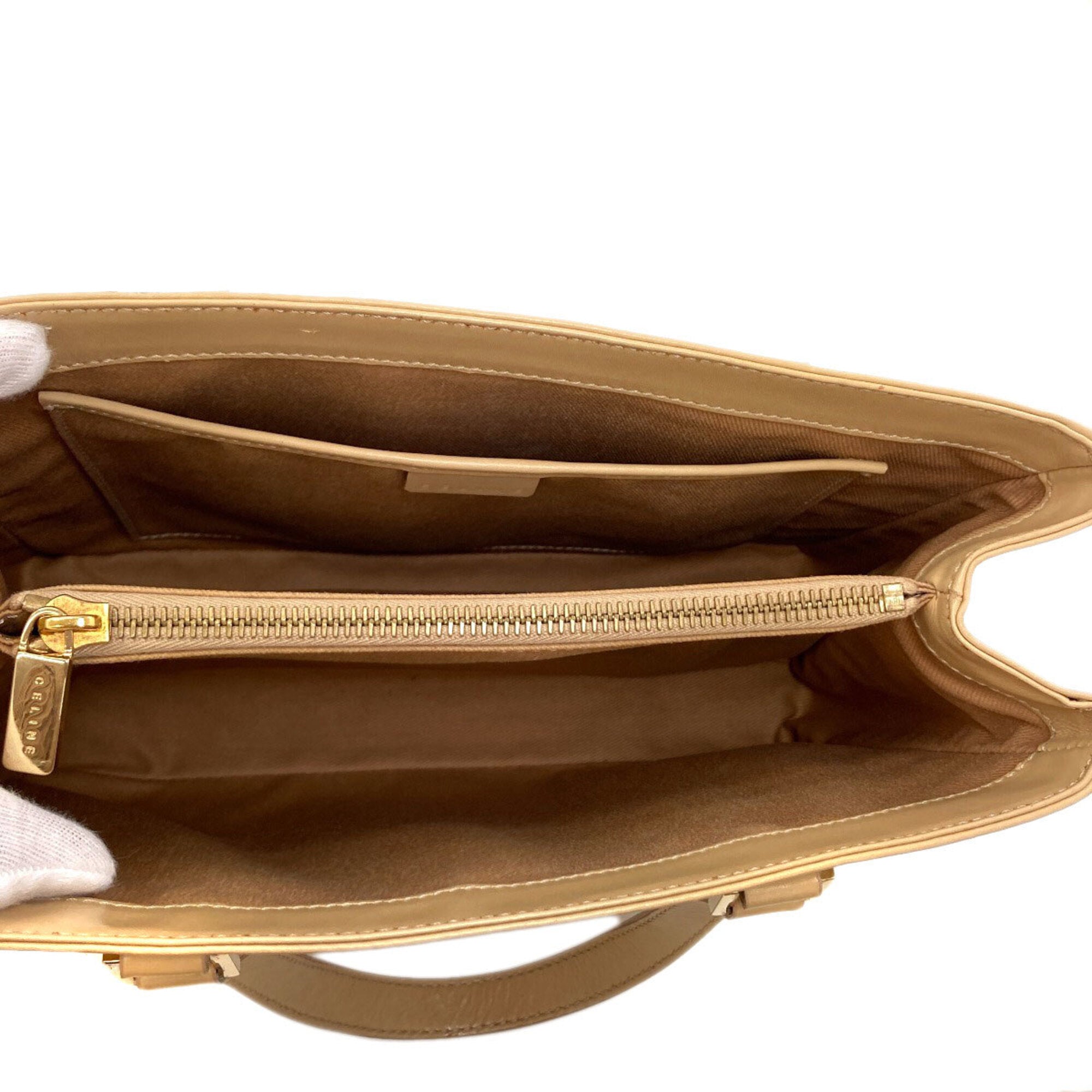 Celine Beige Leather Handbag (Pre-Owned)