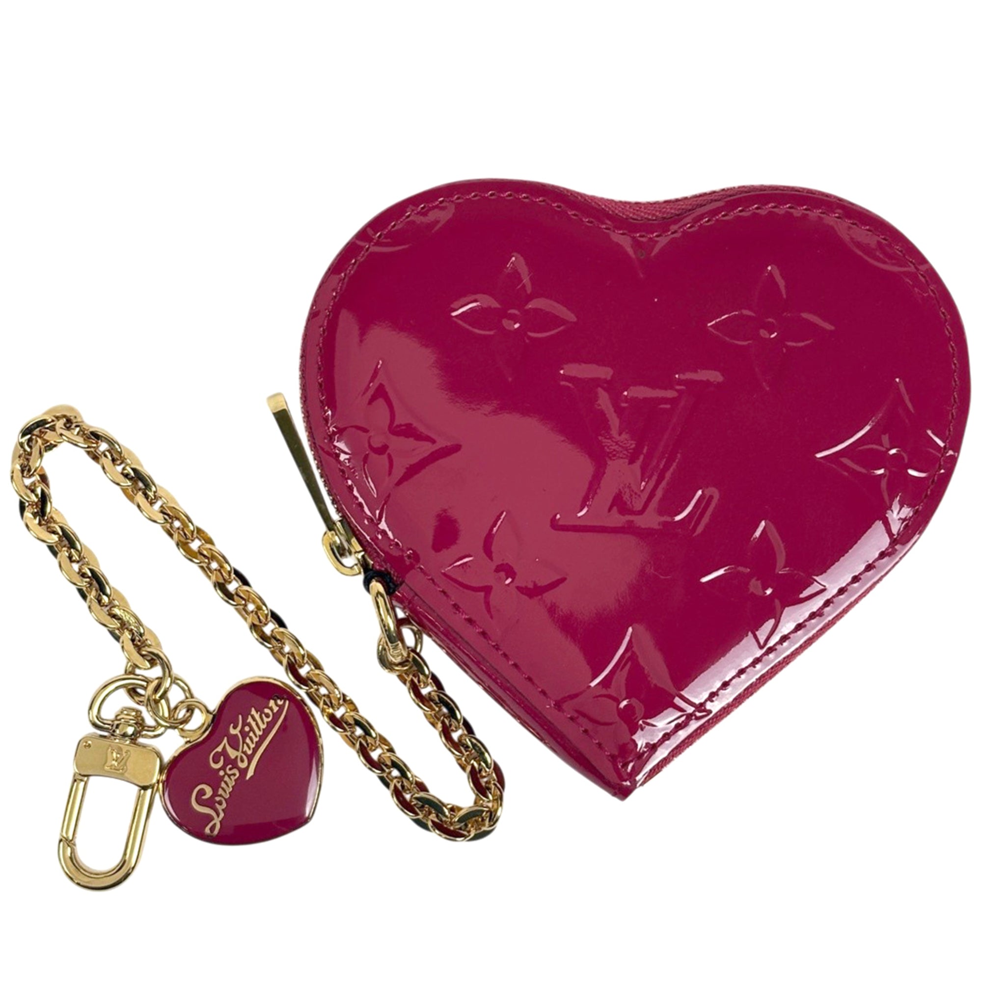 Louis Vuitton Monogram Vernis Indian Rose Monogram Vernis Coin Purse/Coin Case (Pre-Owned)
