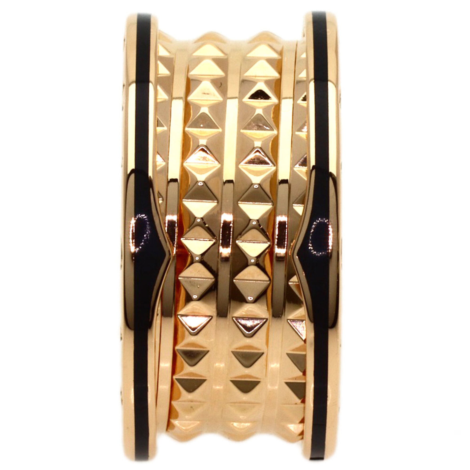 Bvlgari B.Zero1 Pink Gold (18K) Ceramic Band Ring (Pre-Owned)