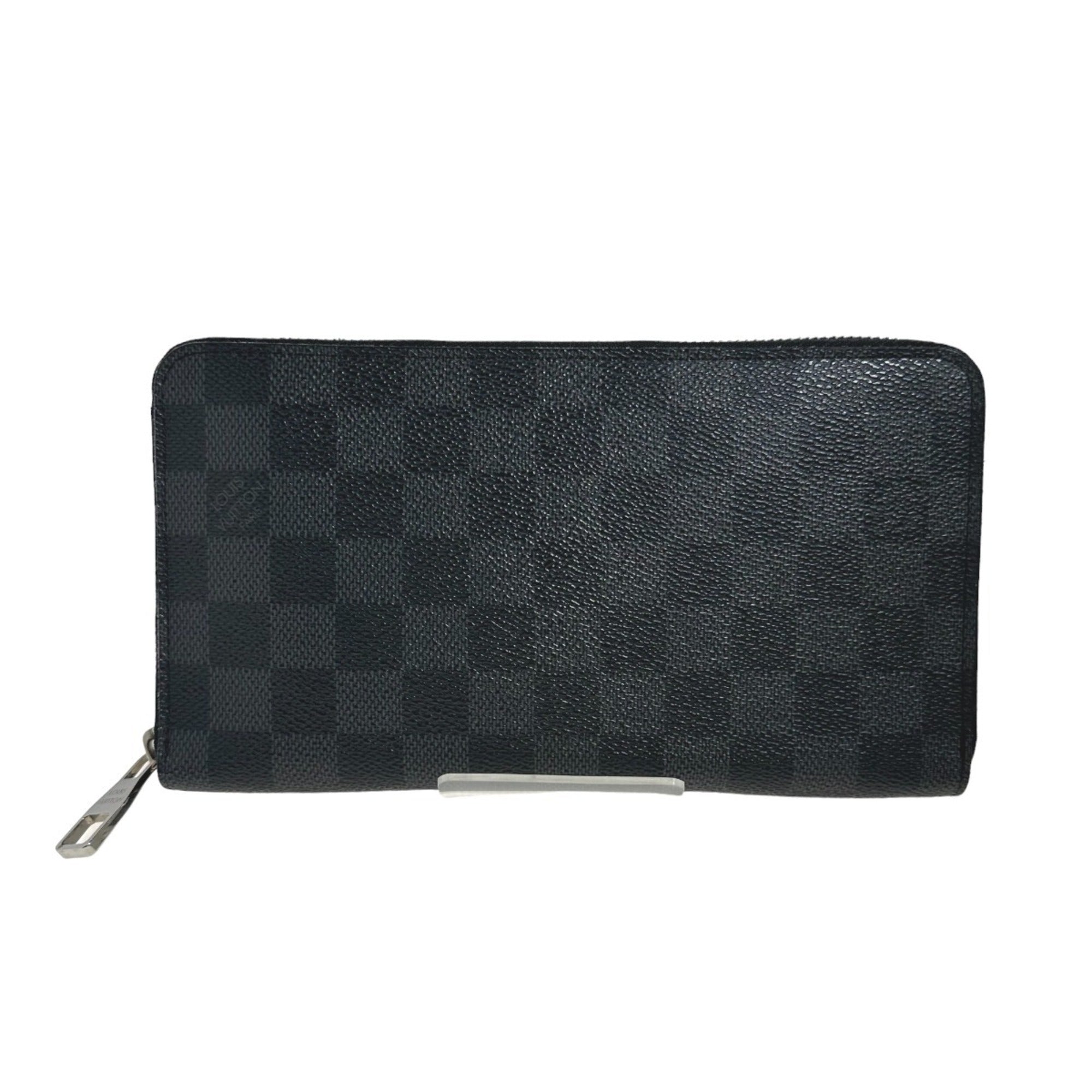 Louis Vuitton Black Damier Graphite Long Wallet (Bi-Fold) (Pre-Owned)