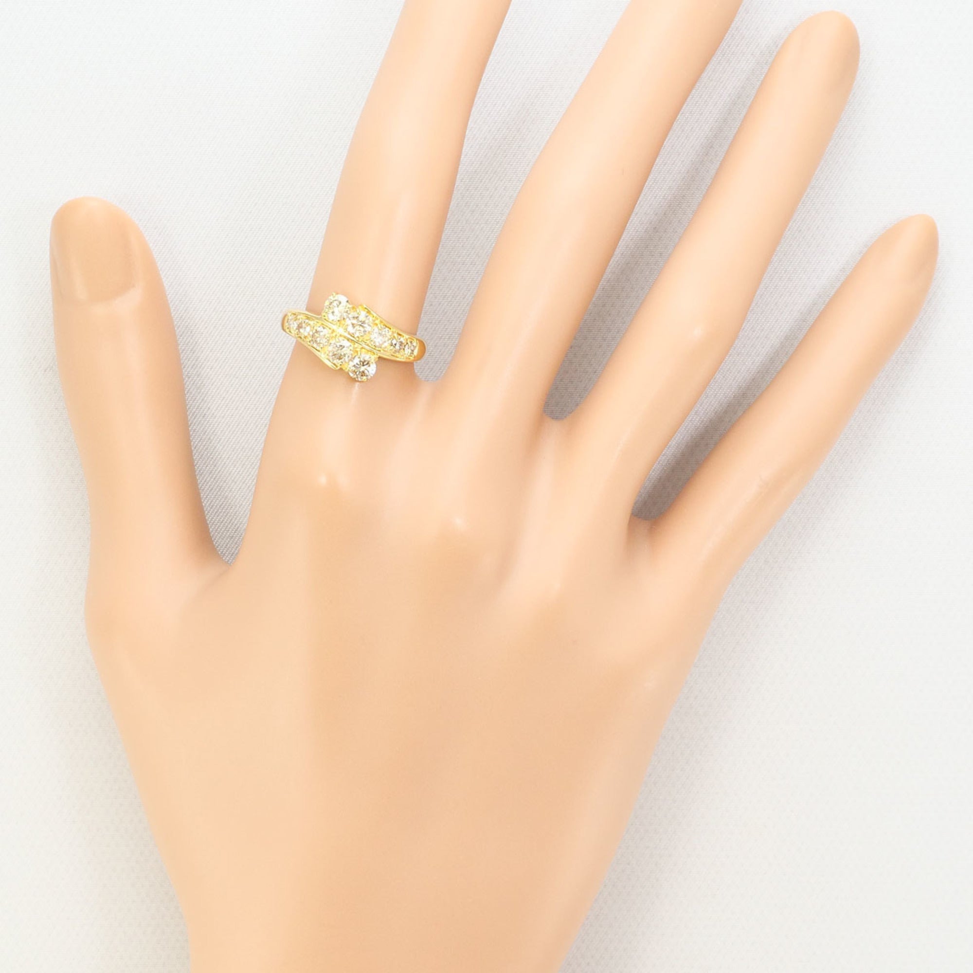 Unbranded Brown Yellow Gold Yellow Gold (18K) Band Ring (Pre-Owned)