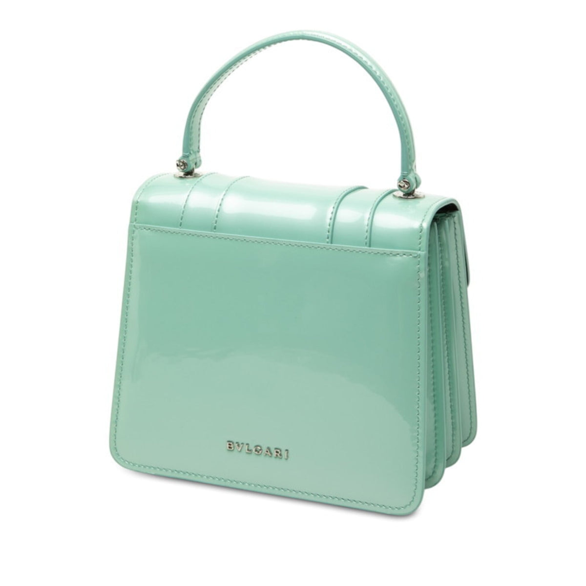 Bvlgari Leather Handbag Shoulder Bag (Pre-Owned)