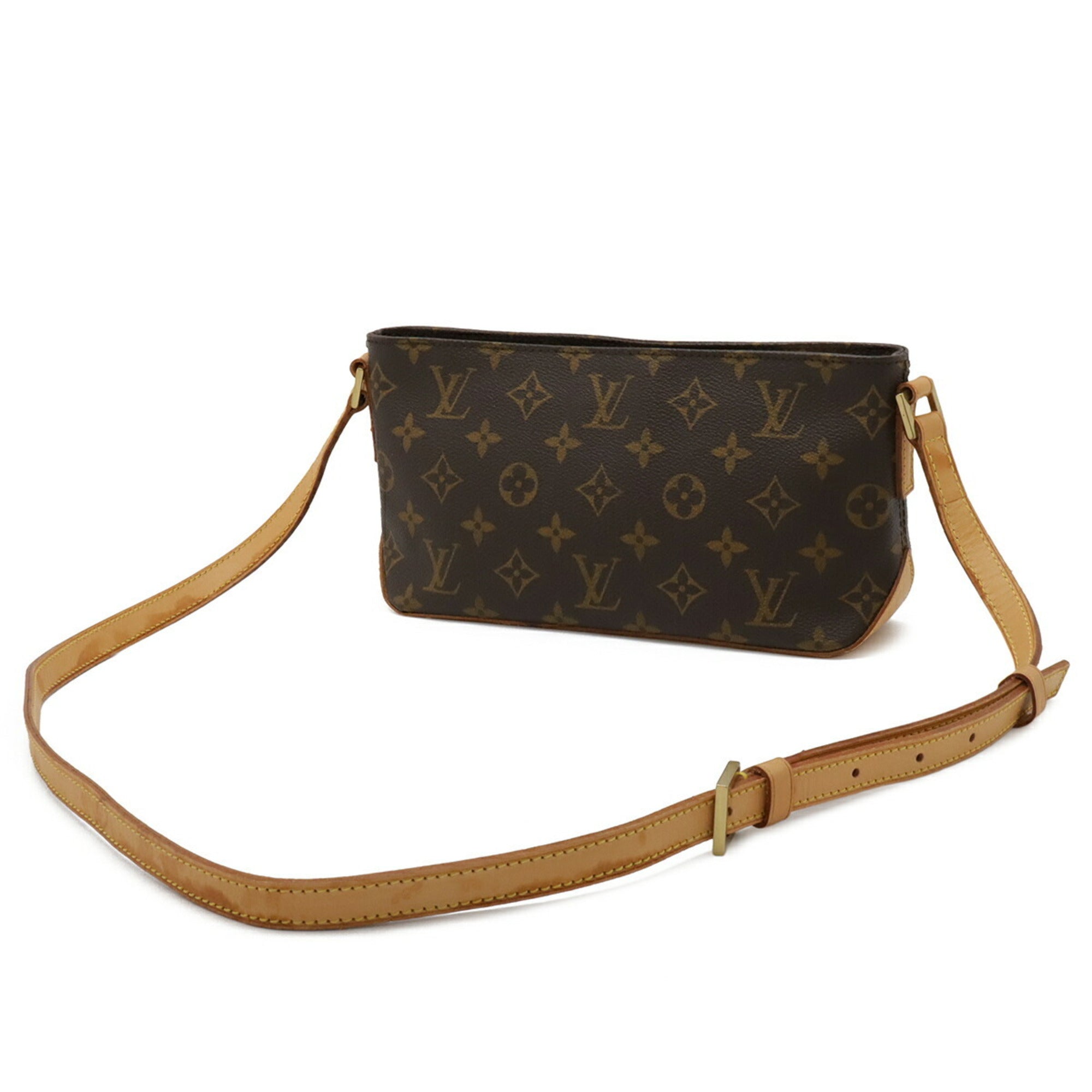 Louis Vuitton Brown Monogram Canvas Pochette Shoulder Bag (Pre-Owned)